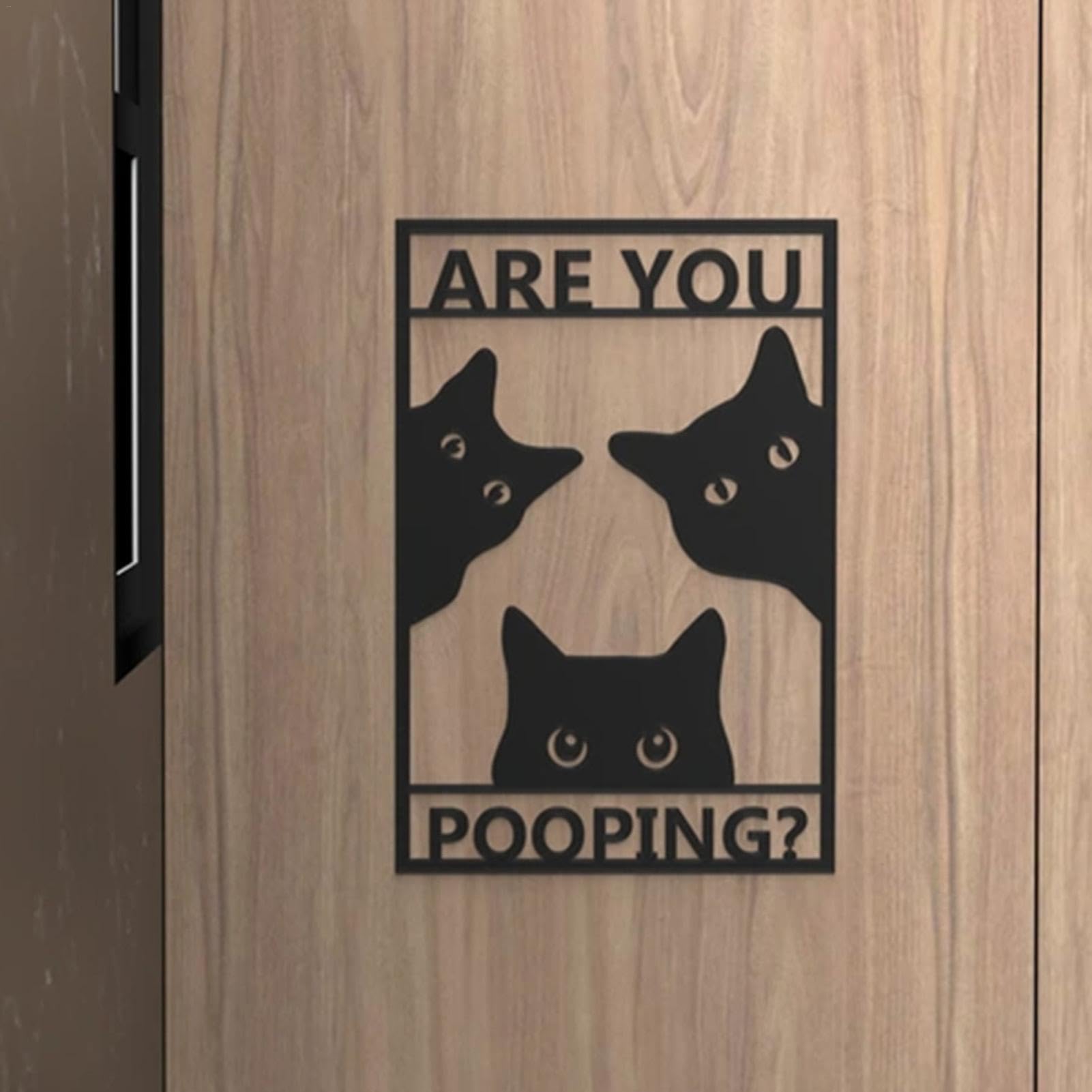 HMIEPRS 3 stuks 20 x 30 cm metalen borden met opschrift zwarte kat, grappige metalen borden, retro metalens bordjes voor keuken, café, badkamer, wanddecoratie (stijl A
