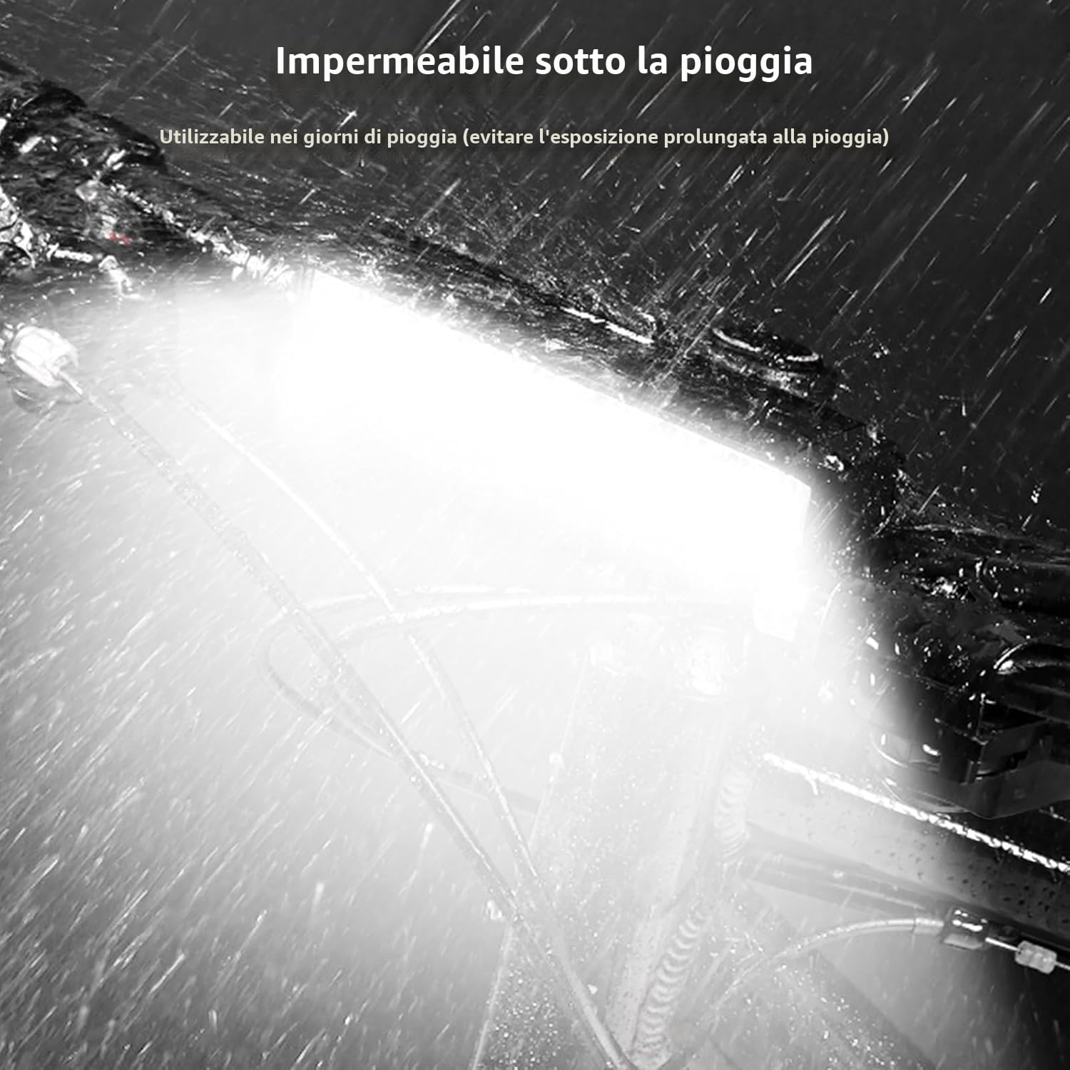 Luci Bicicletta Led, 4000mAh Ricaricabile USB & Impermeabili IPX5 Luci Bici, 1800 lumen 5 Modalità Luce Bicicletta Anteriore,Accessori Bici