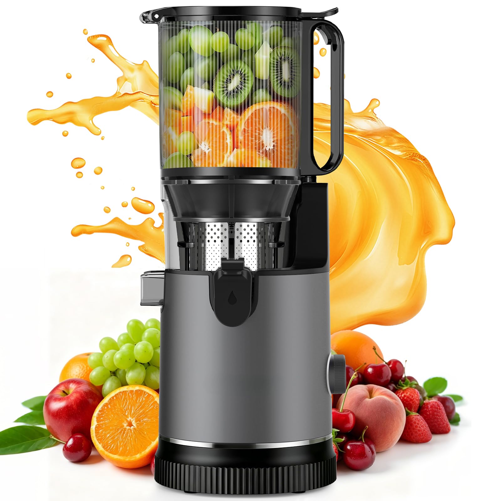 SJ-065 Extracteur de Jus à Froid, 400W, Goulotte XL 152 mm