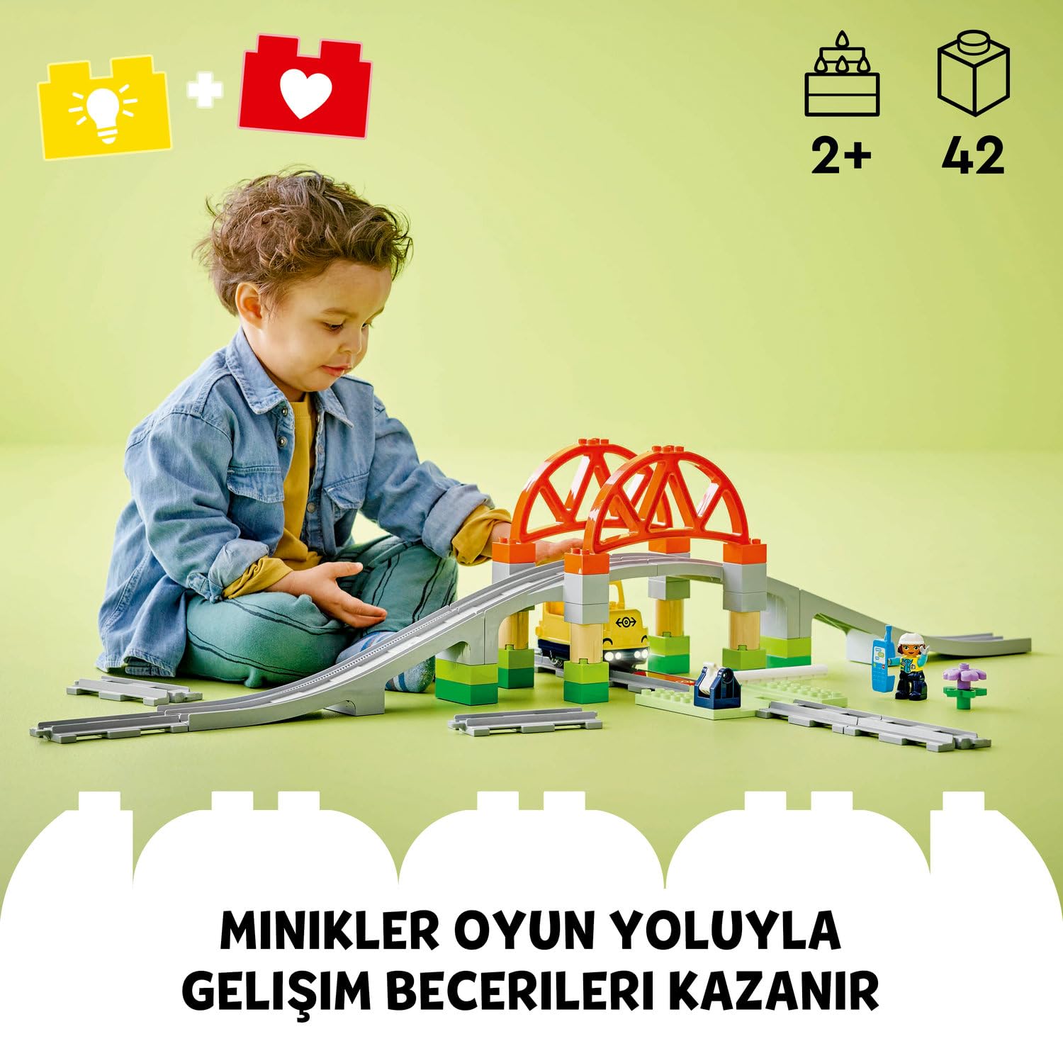LEGO DUPLO Town Tren Köprüsü ve Rayları Ek Seti 10426