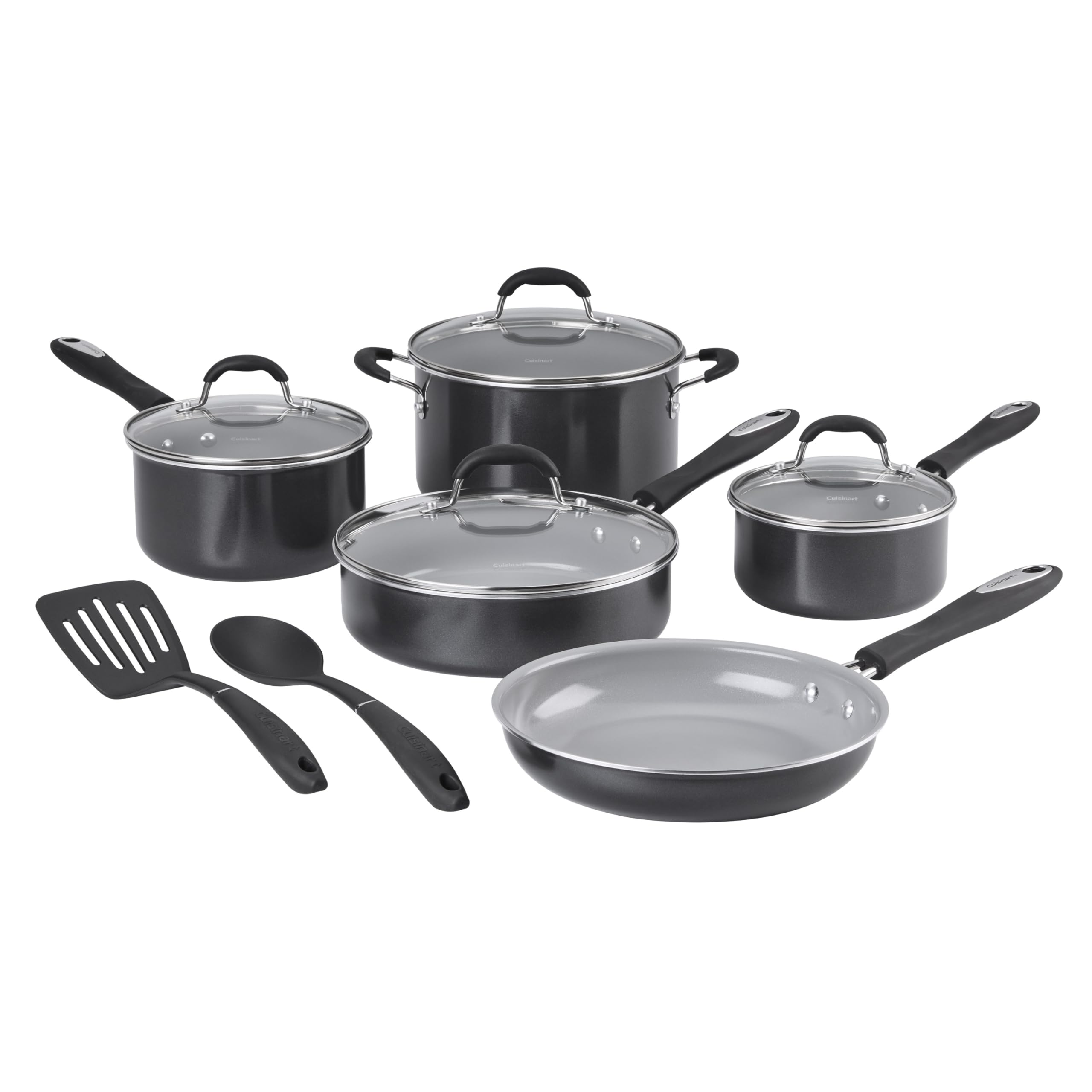 11-Pc Advantage® Ceramic Nonstick Set, 55C-11BK