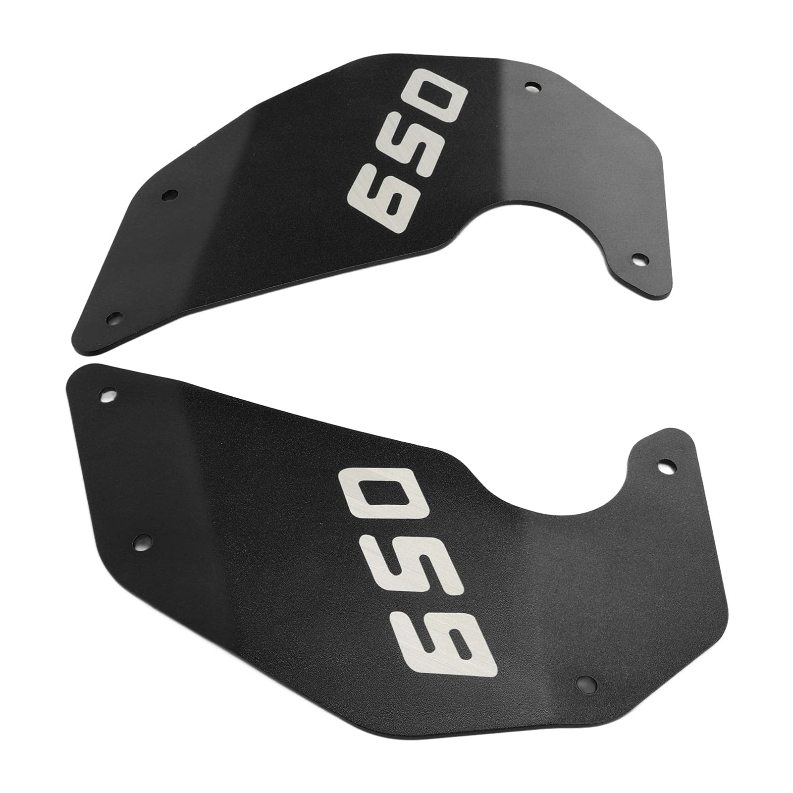 Plaque de Panneau de Cadre de Couverture Latérale de Moto, Protection Durable et Brillante en Allia D'aluminium pour Vulcan S 650 2015 – 2021 (BLACK)