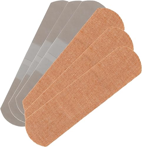 Miniatura 7 de 200 tiras adhesivas flexibles de tela, vendajes transpirables de 3 x 34 pulgadas con almohadilla antiadherente, sin látex para botiquín de primeros