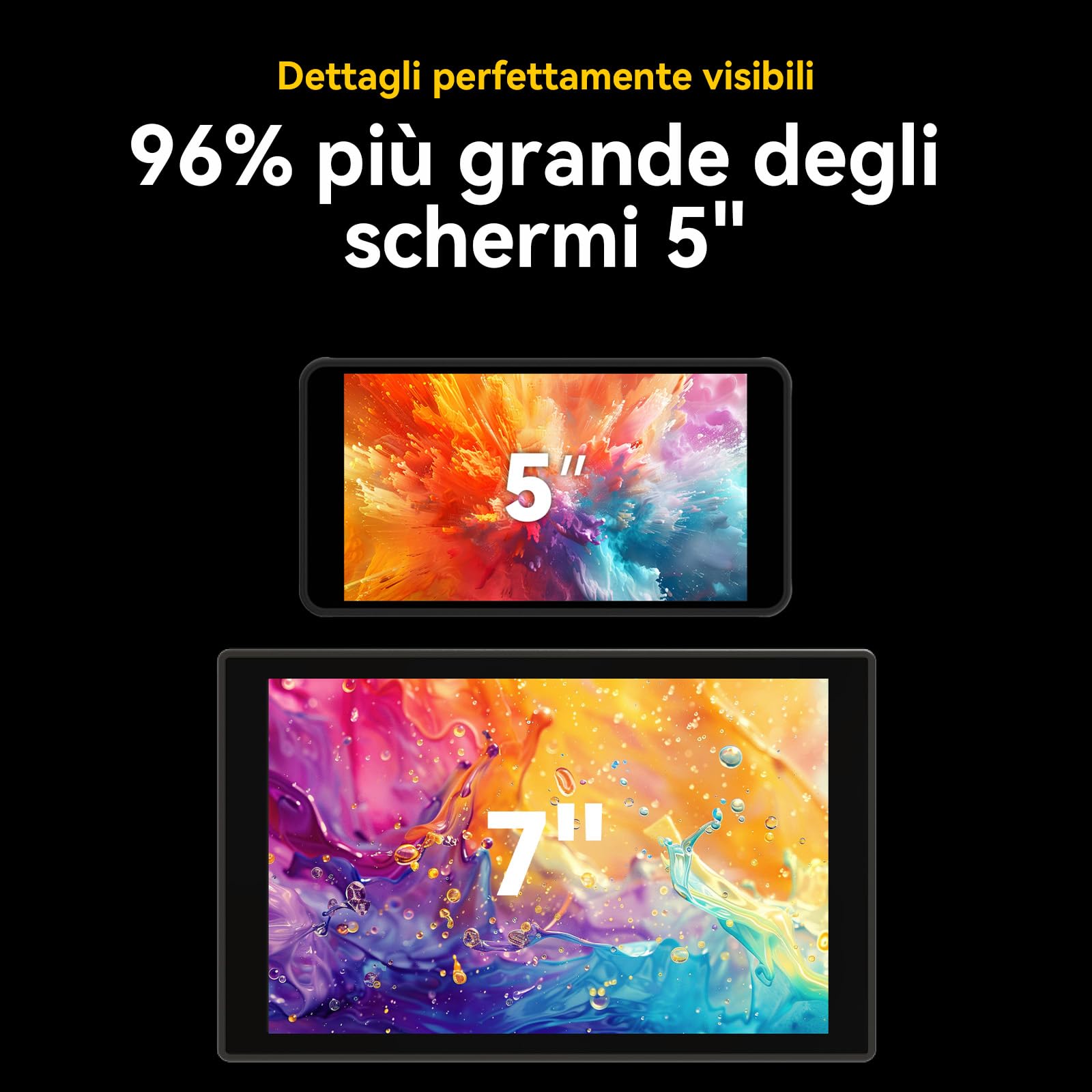 Portkeys HD7T Monitor da Campo per Fotocamera 7" Touchscreen, Schermo ad Alta Luminosità 1000 Nits con Tasti di Scelta Rapida, Compatibile con DSLR