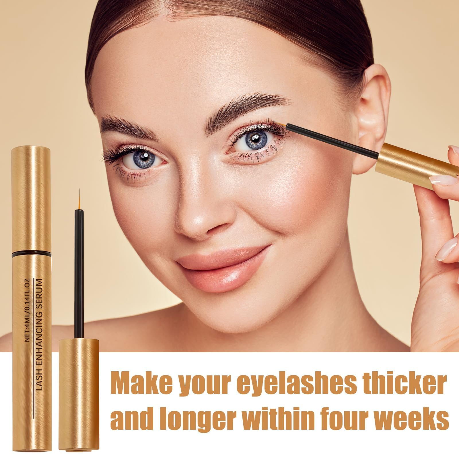 2 sztuki serum do rzęs, składniki odżywcze, niedrażniące, odżywia rzęsy, wspomaga wzrost, nadaje się do różnych gatunków skóry (4 ml)