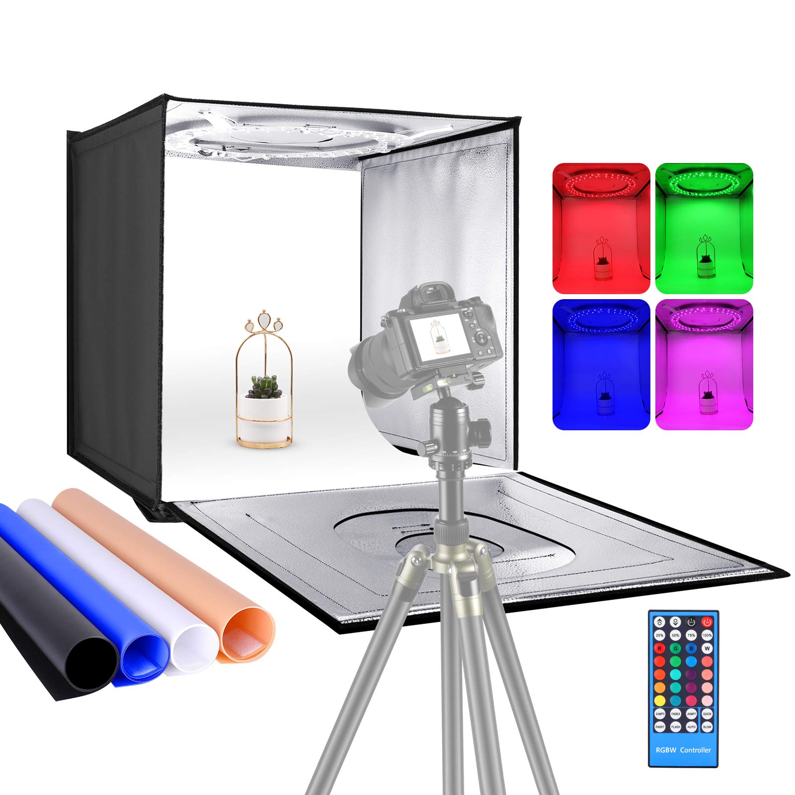 Buy Neewer Photo Studio RGB Light Box with APP Control and Infrared Remote Control, Foldable