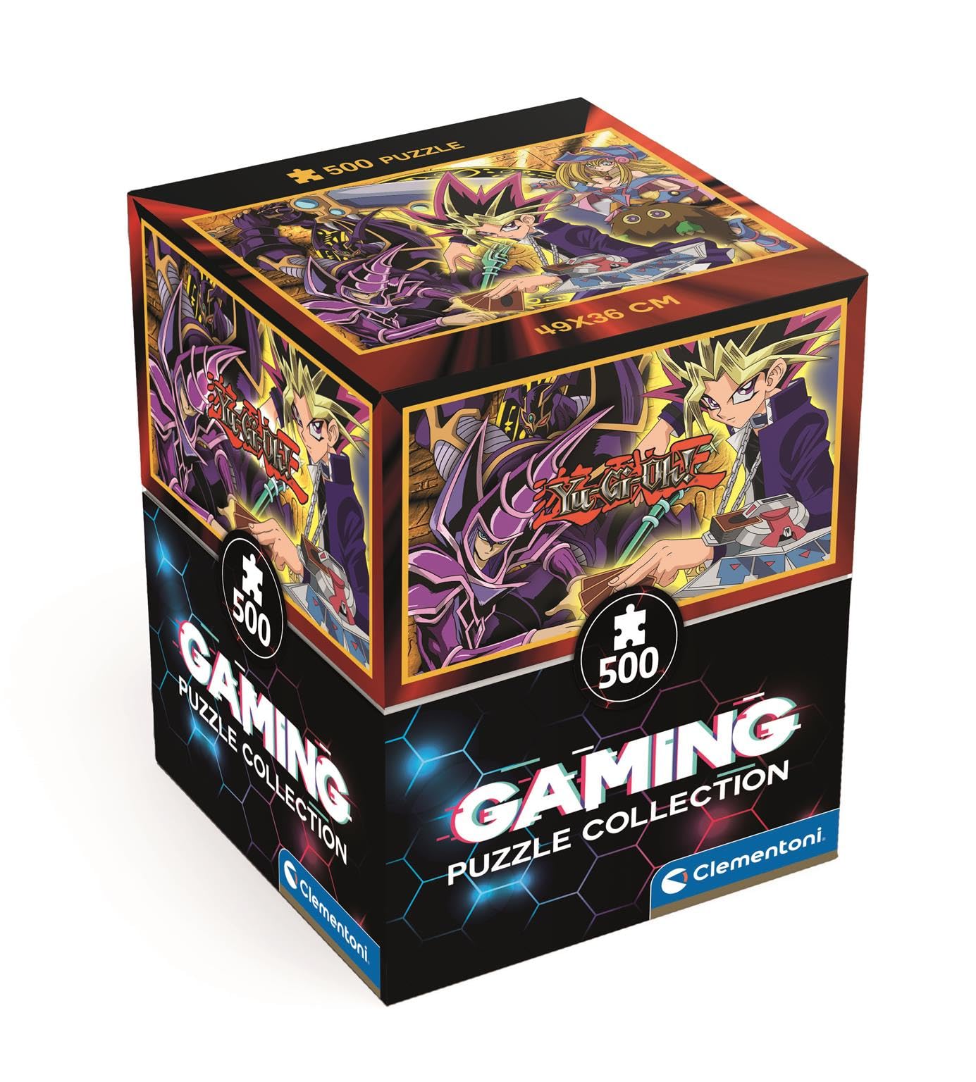 Clementoni Puzzle 500 pieces Cube Gaming, Yu-Gi-Oh, Puzzle for Adults 14-99 Years, Made in Italy, 35602