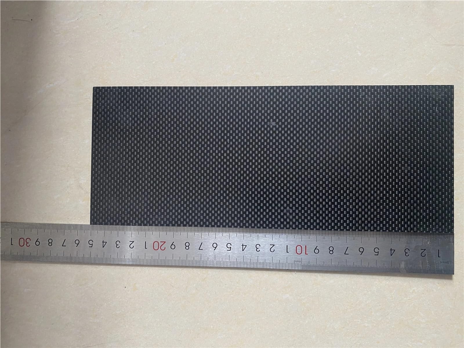 Arkusze z włókna węglowego, Arkusz z włókna węglowego 3K, czarny, 100 mm na 250 mm, grubość 0,5-5 mm(3.0mm twill matte)