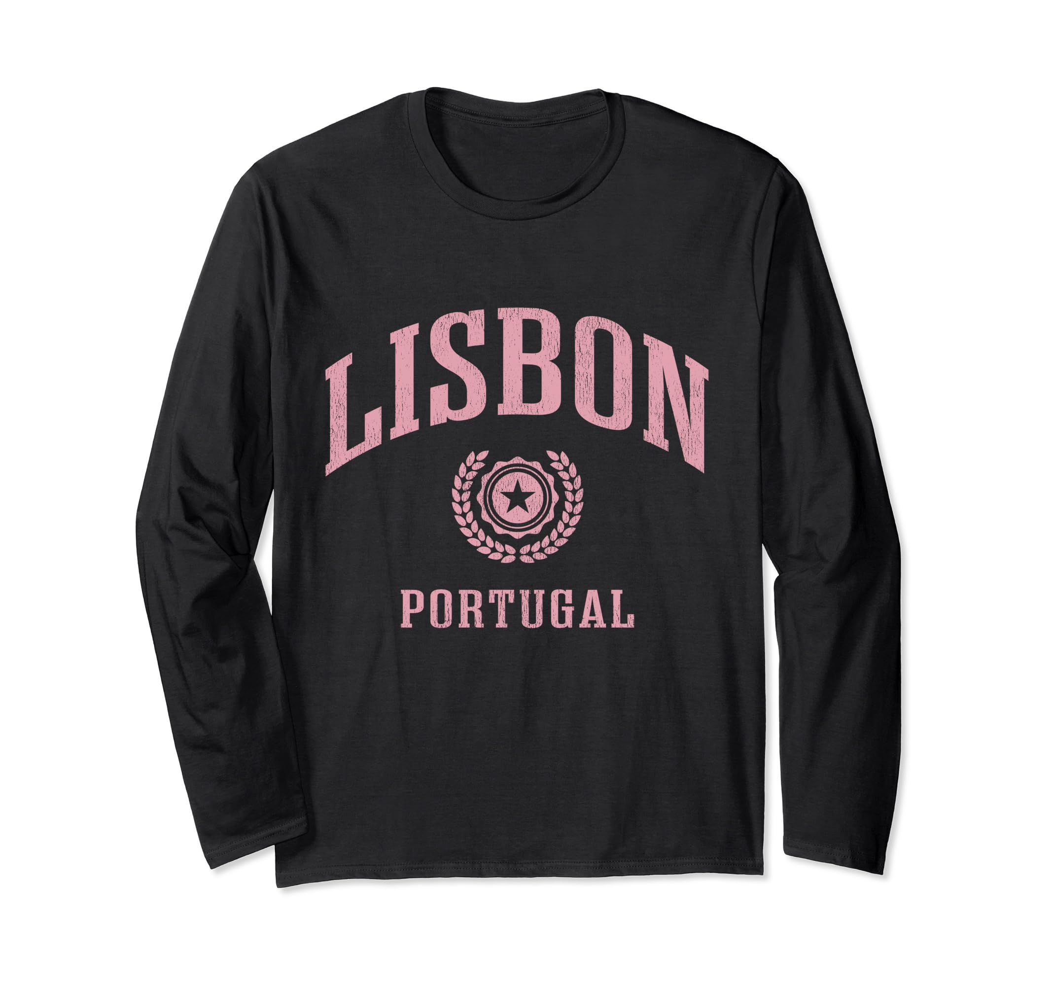 Lisbon Portugal T-Shirts SweatshirtsLisbon Vintage College Sports Design  Long Sleeve T-Shirt