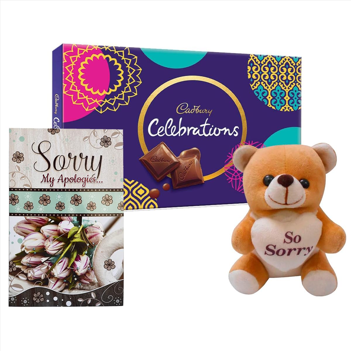 Saugat Traders Sorry Gift - Chocolate Box - Soft Teddy Bear - Sorry Greeting Card - Apology Gift Set for Girlfriend, Friends (B0BB79NJ3C) Amazon Price History, Amazon Price Tracker