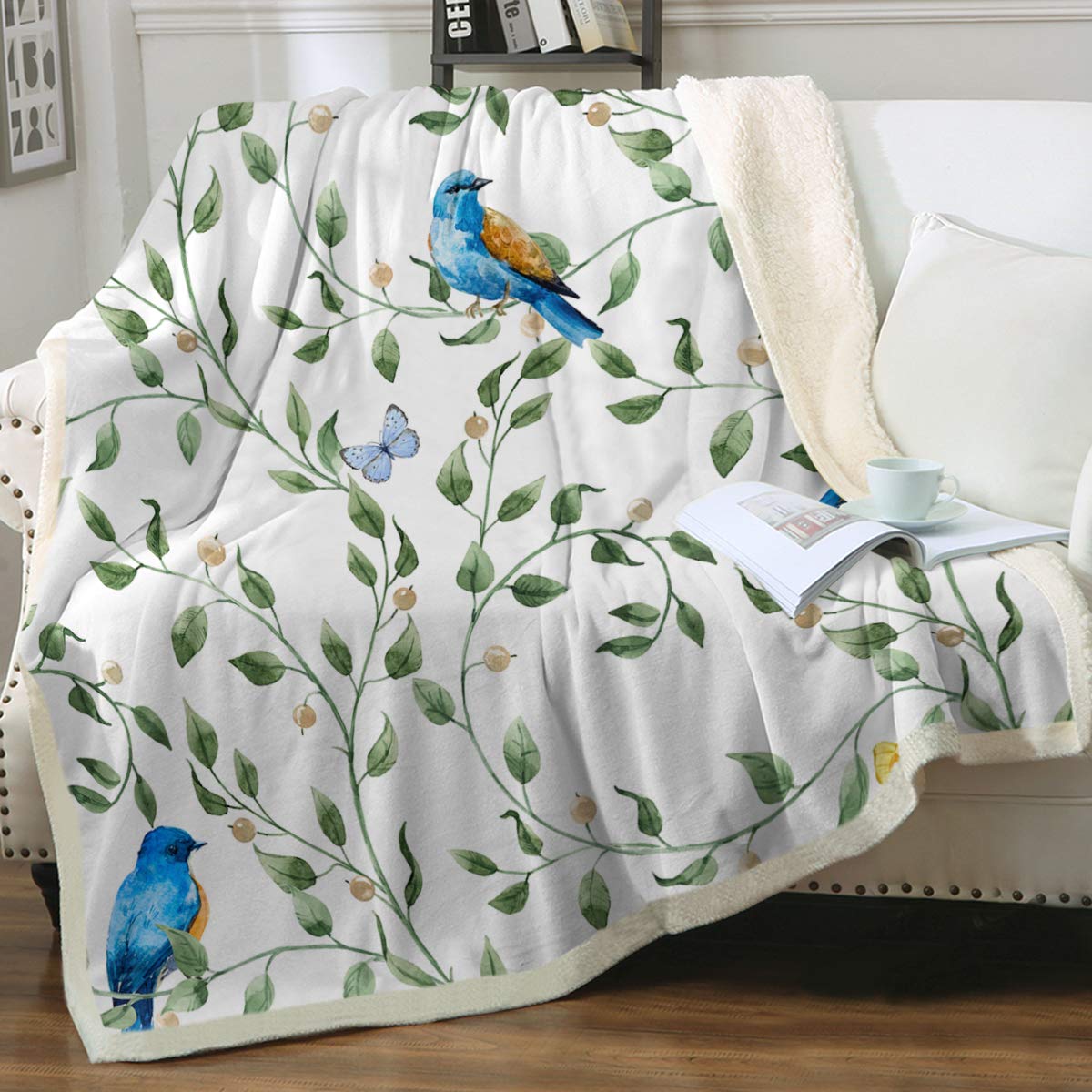 Premium "Blue Birds" Blanket campestre.al.gov.br