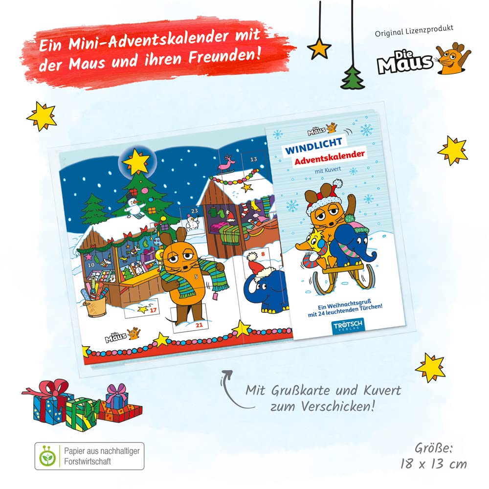 Trötsch Die Maus Windlicht Adventskalender