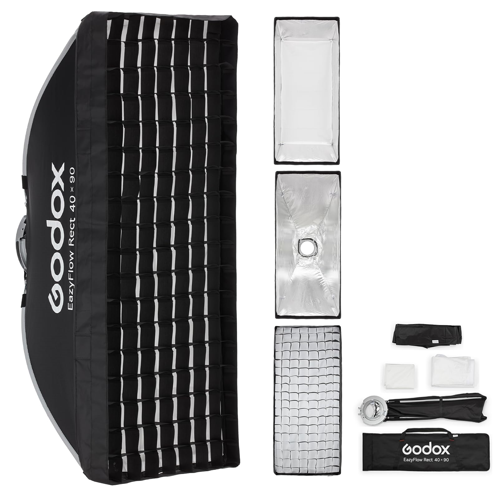GODOX Softbox EazyFlow Rect 15.7" × 35.4" Strip Softbox with Bowens Mount EazyFlow Rect 40x90cm