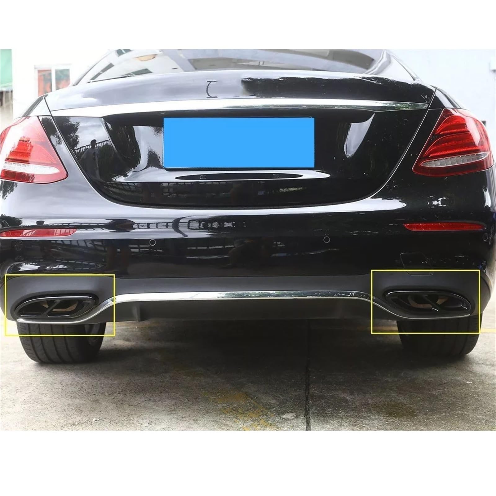2 Szt. Końcówka Wydechu Samochodu Ze Stali Nierdzewnej Tłumik Osłona Rury Kompatybilny Z Klasa A W176 Klasa B W246 W212 W213 W205 X253 C180 C200 Akcesoria