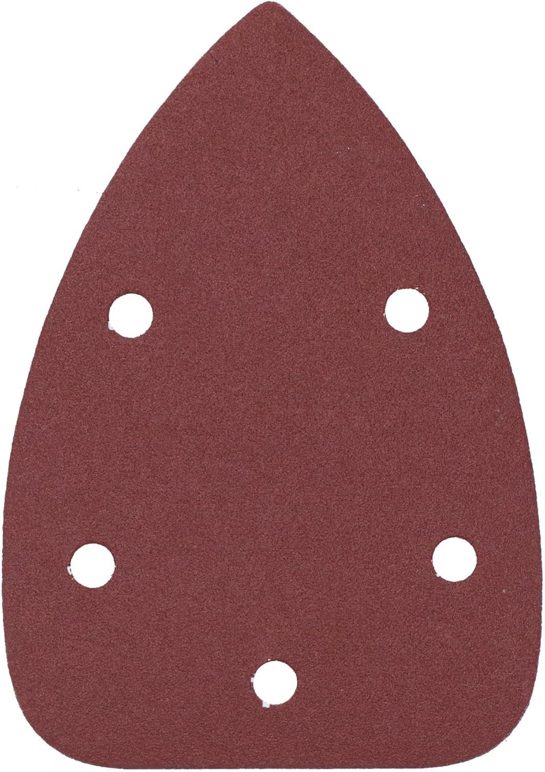 Hook And Loop Detail Sanding Pads Discs 140mm Triangular 120 Grit Fine 5pc
