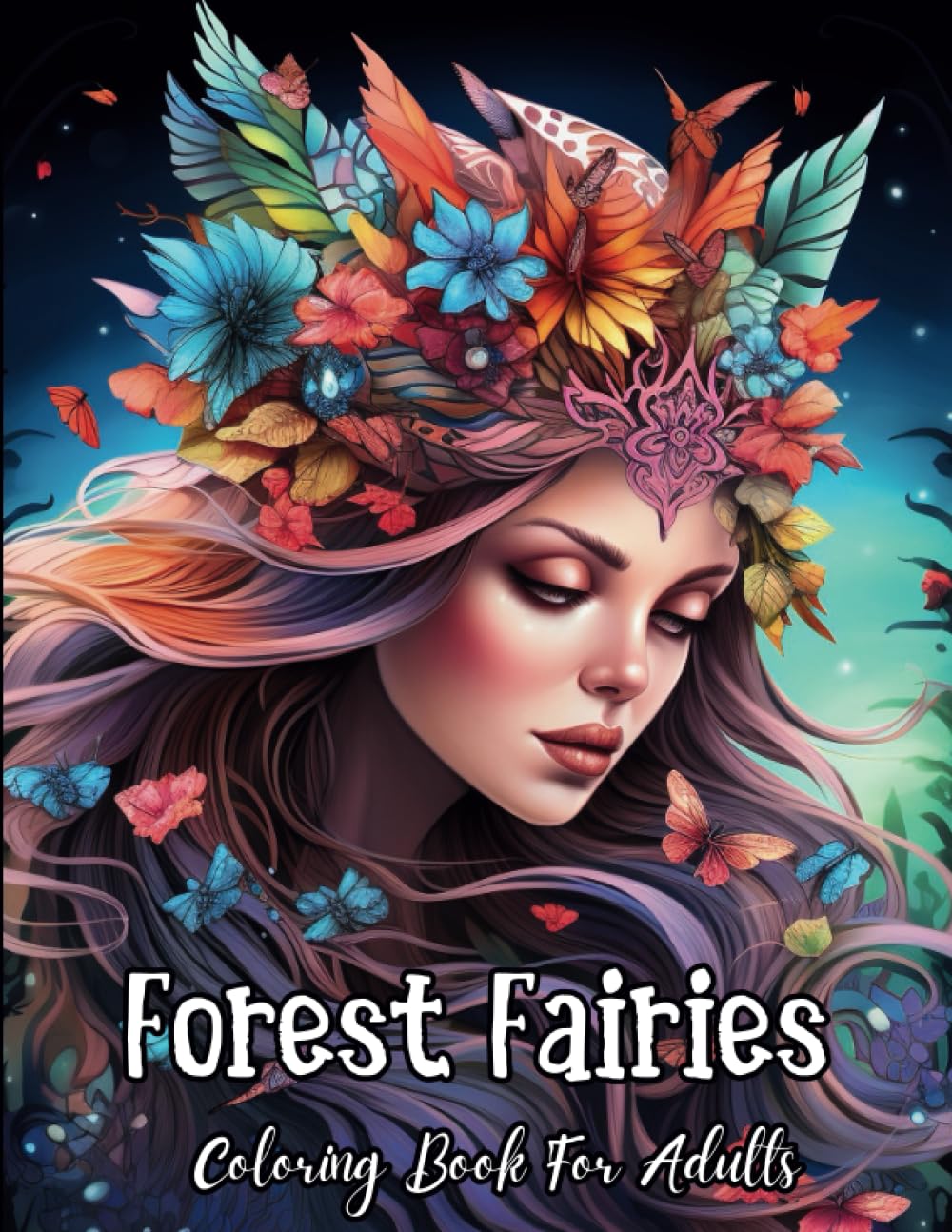 Forest Fairies Coloring Book For Adults 50 Amazing Fairies