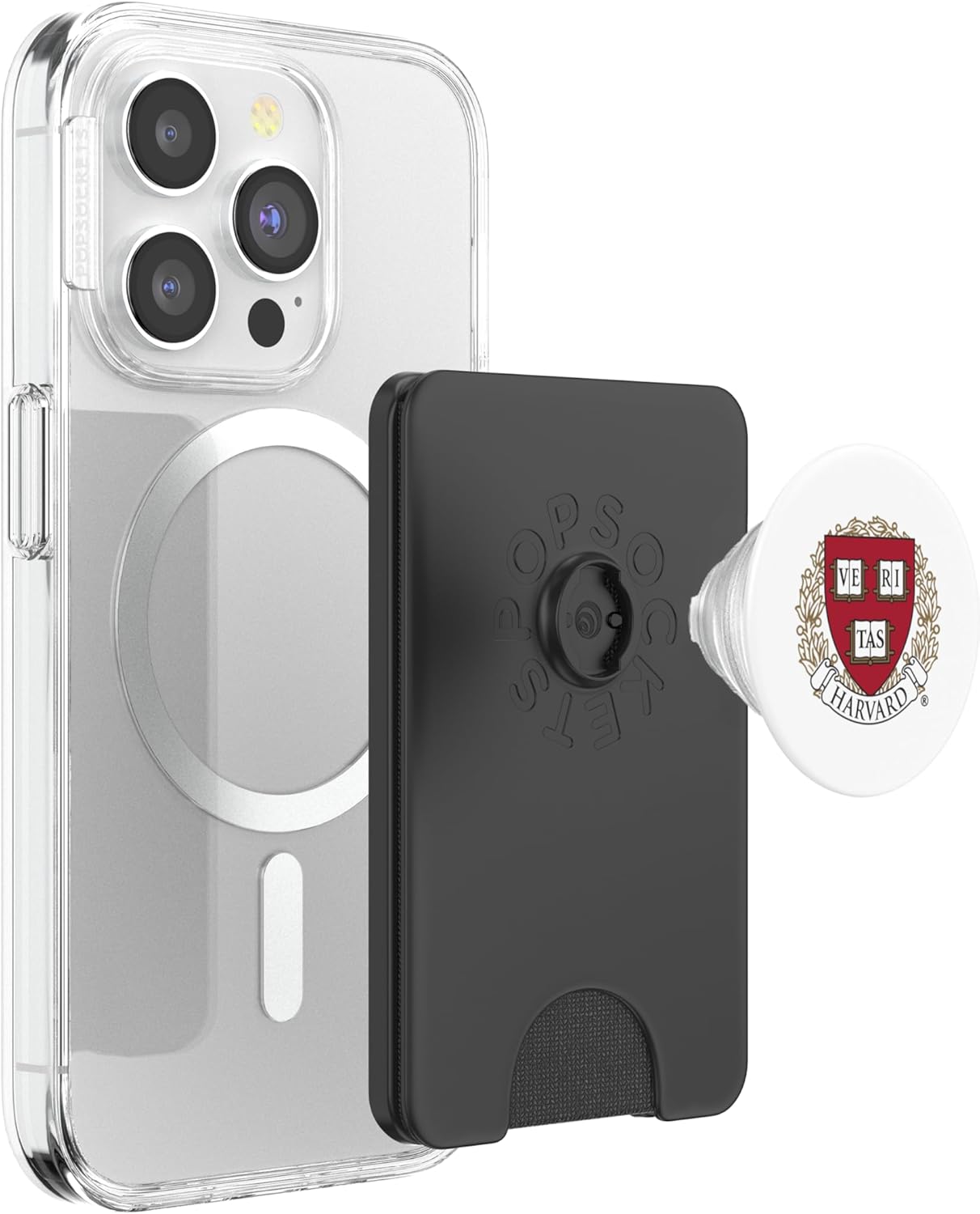 Harvard University Crimson | Official NCAA Merch | NCAFHRV05 PopSockets PopWallet for MagSafe