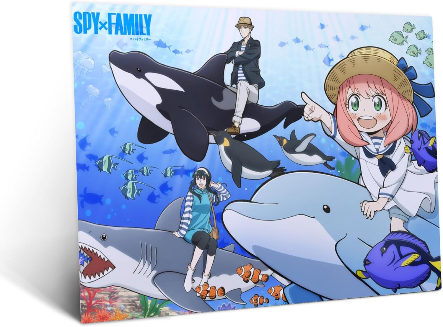 Displate Metal Poster SPY x FAMILY Underwater Magnetic Mount M
