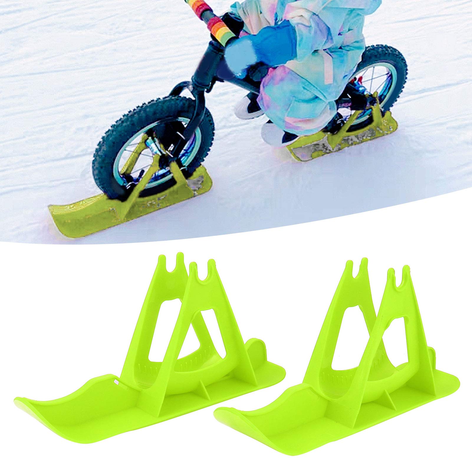 Skis pour poussette - Installation facile - Luge de ski pour trottinette portable pour filles, enfants - Plaisir d'hiver en plein air sur des surfaces en herbe sableuse en descente