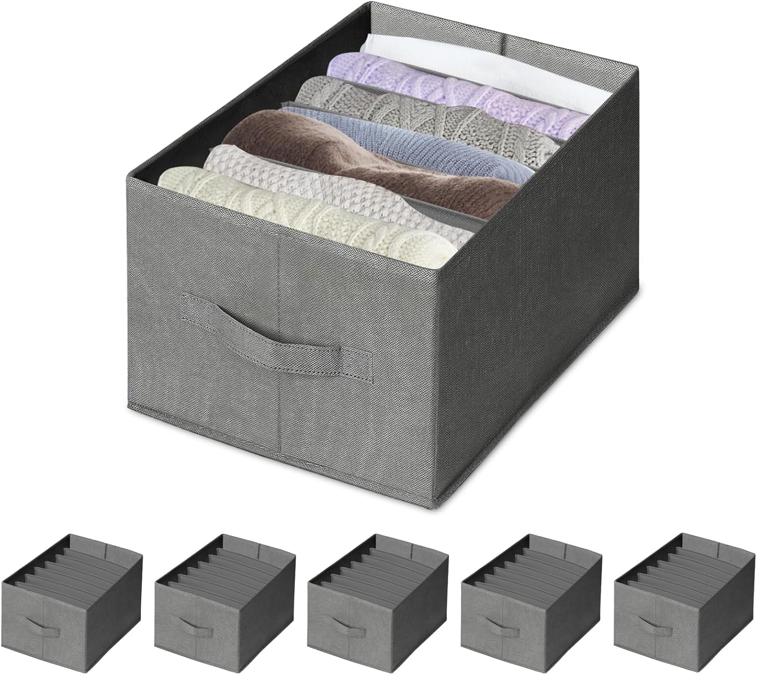 Yoanxong 6 Pack Clothes Organizer, Closet Organizers and