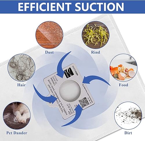 Miniatura 4 de Compatible con bolsas de vacío Kenmore 53292 tipo Q - C HEPA (6 unidades) (blanco)