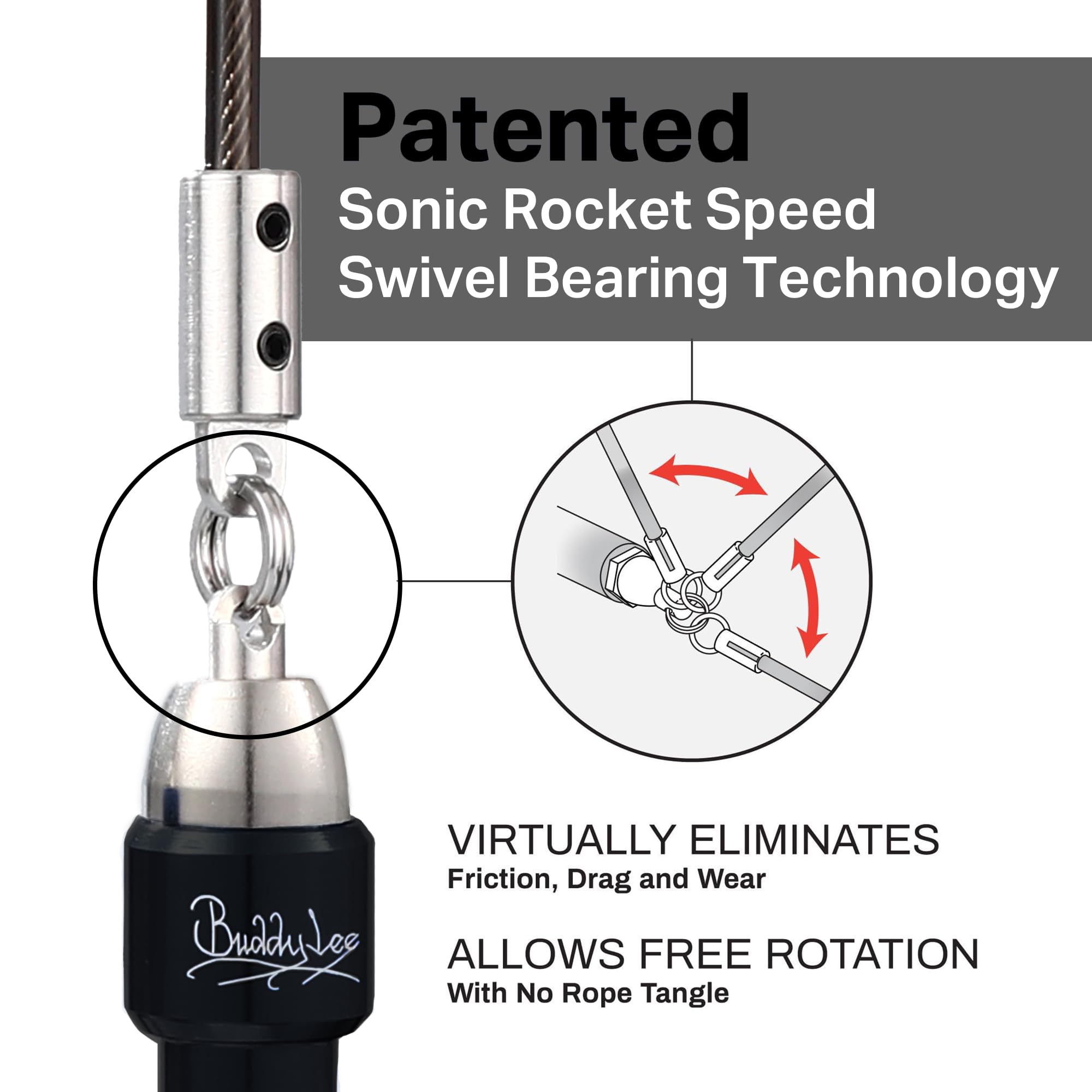 Amazon.com : Buddy Lee Aero Speed Jump Rope 2.0 Upgraded Version