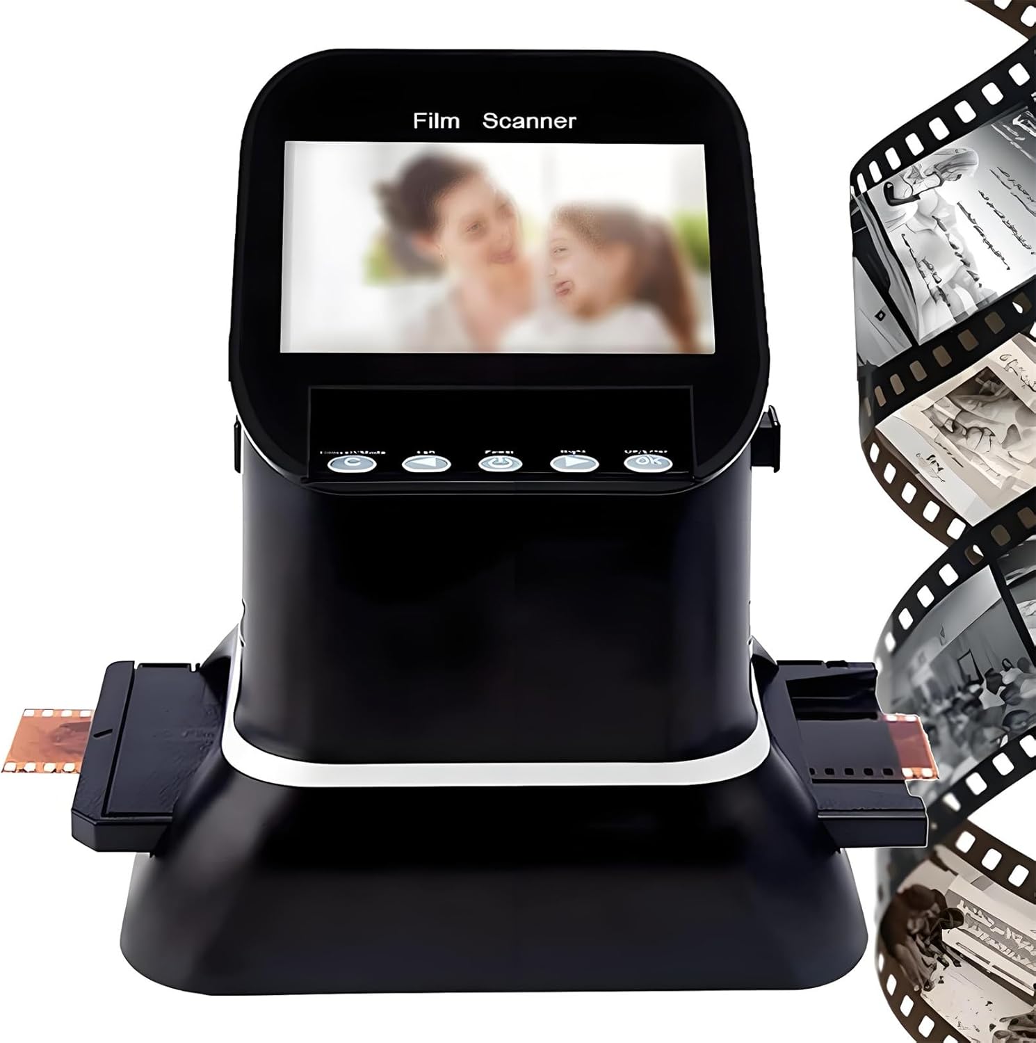 22MP High-Resolution Film & Slide Scanner - 120/35mm/126KPK Photo Converter with 4.3” LCD Display for Instant Digitalization of Negatives and Slides