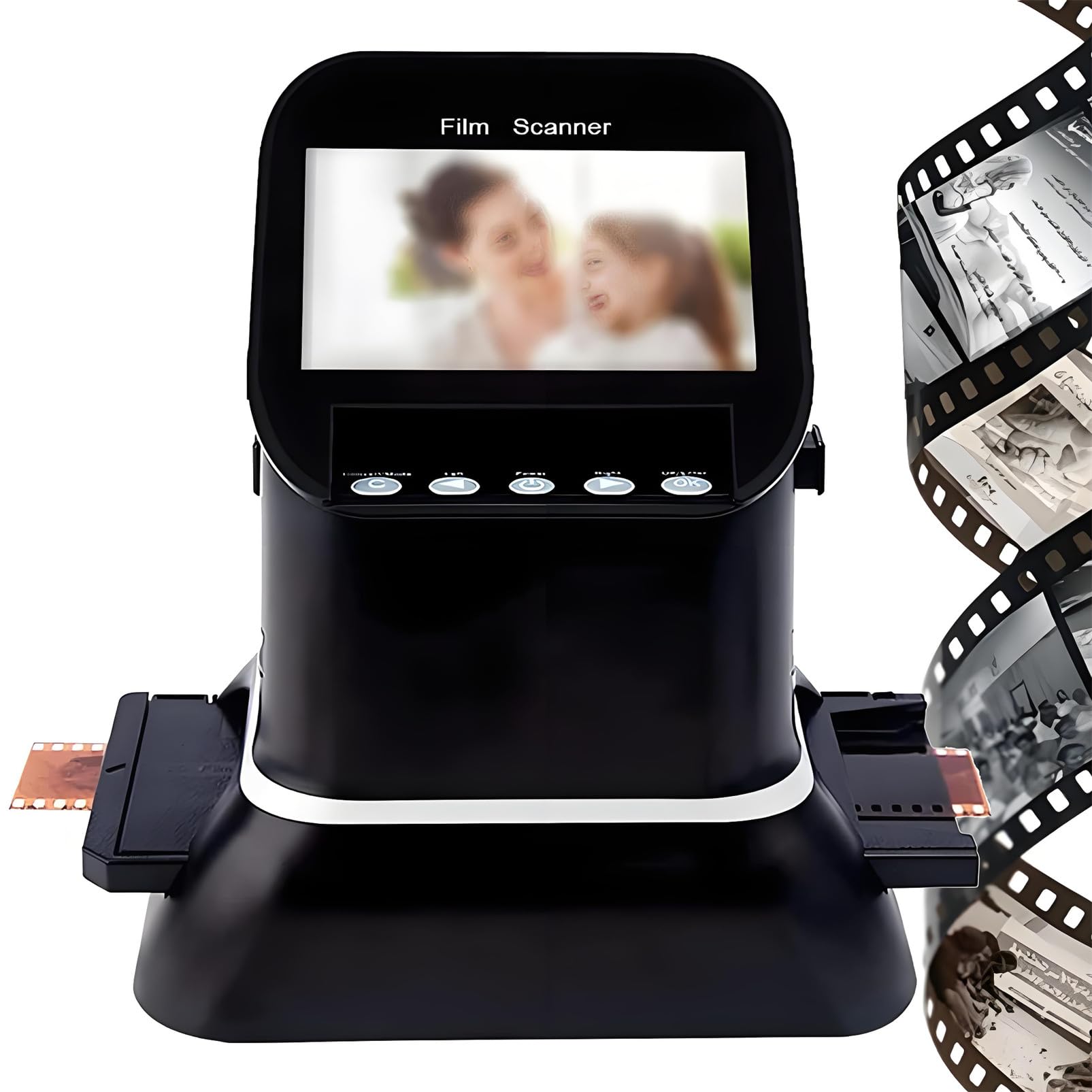 High Resolution 120 Film Scanner 22 Mega Pixels Slide Negative Photo Scanner Digital 35mm 135 126KPK Film Converter 4.3" LCD-image-47