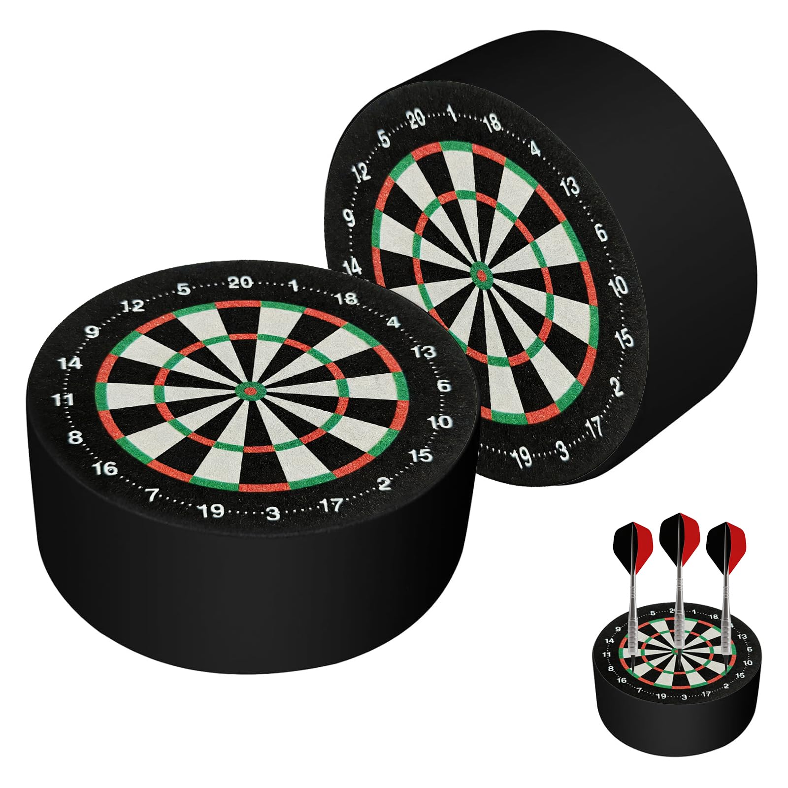 2 Pièces Support Flechette Souple, Support Cible Fléchettes 100x40mm, Portable Mini Dart Dock Poura Les Fléchettes à Aiguilles Souples et Acier Un pour Familles et Clubs