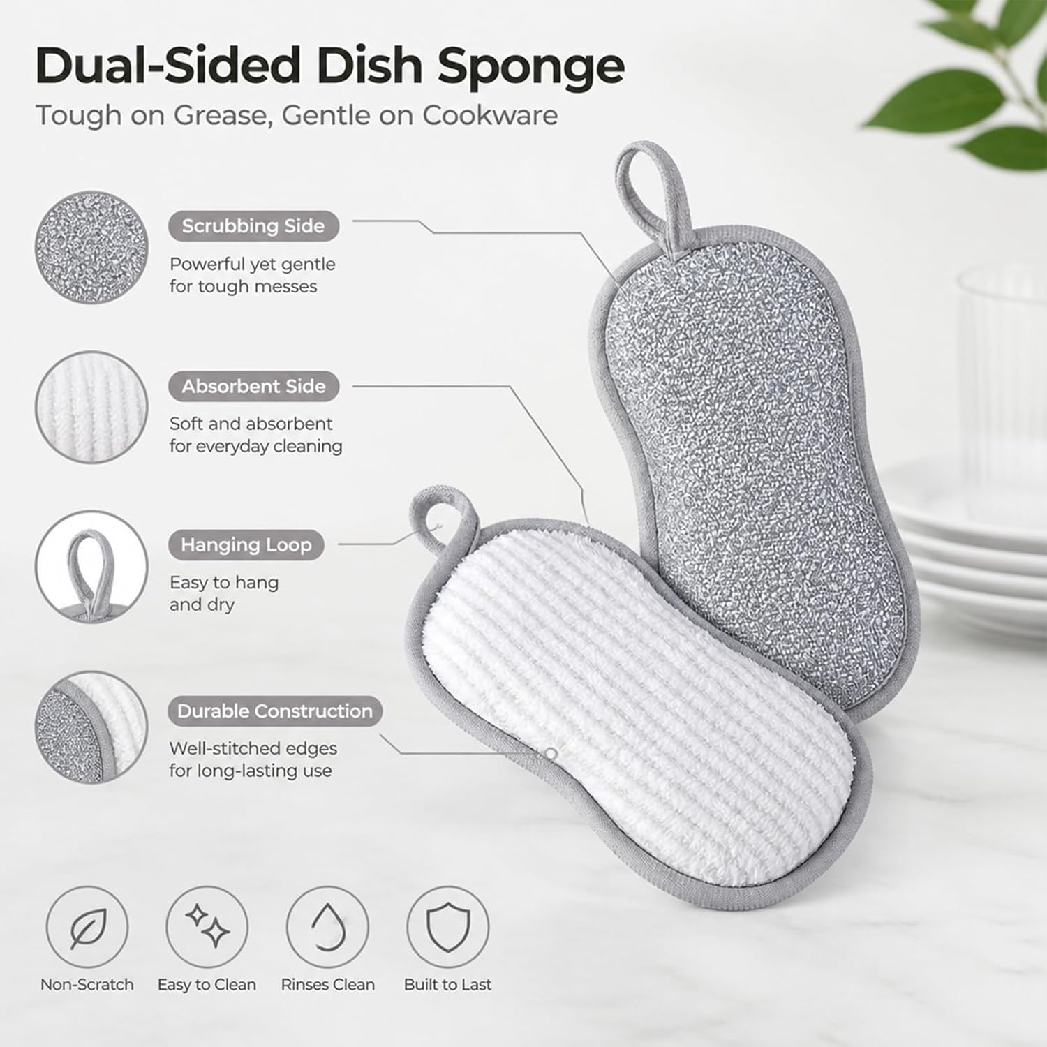 Diatomaceous Earth Dish Drying Mat, Stone Drying Mat for Kitchen Counter, Quick Absorbent Kitchen Drying Mat Dish Drying Stone