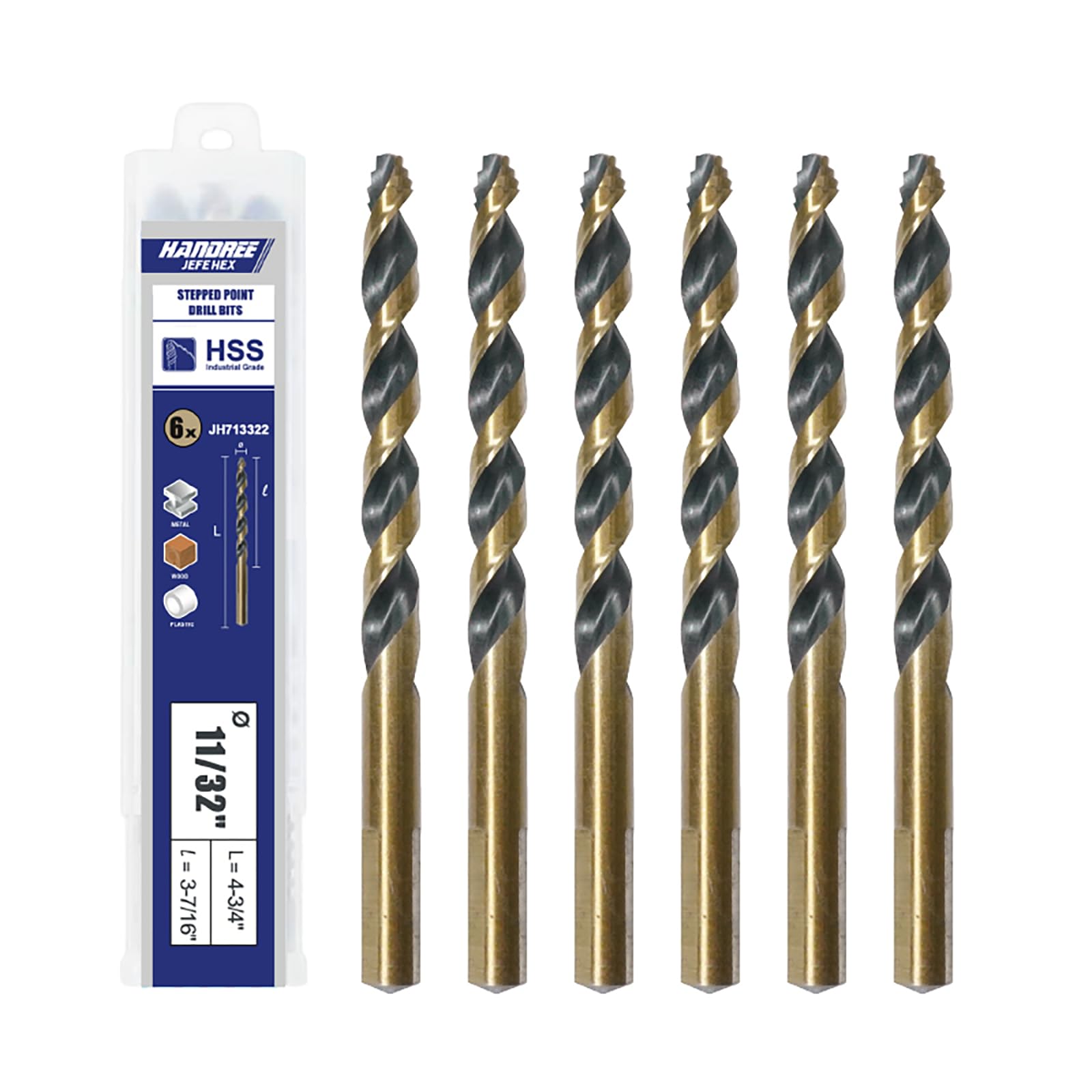 Jefe Hex Drill Bits - 2-Piece Set -8