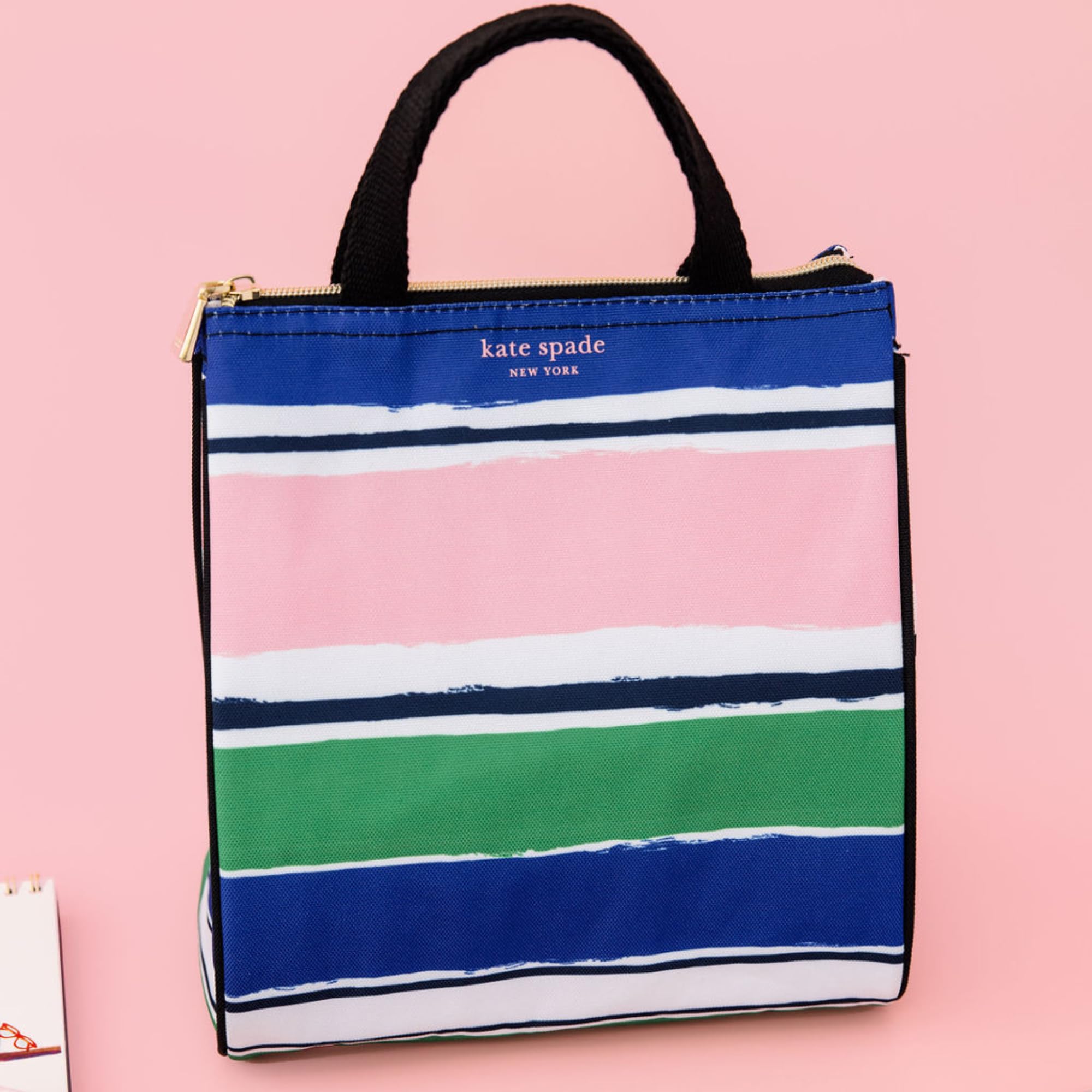 kate spade ストライプランチバッグ Amazon.com: kate spade new york Cute Lunch Bag for Women, Large