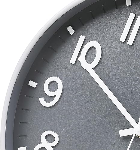 Miniatura 3 de Reloj de pared  12 pulgadas, funciona con pilas, para dormitorio, cocina moderna, pequeño, silencioso, analógico, redondo, simple, silencioso, de