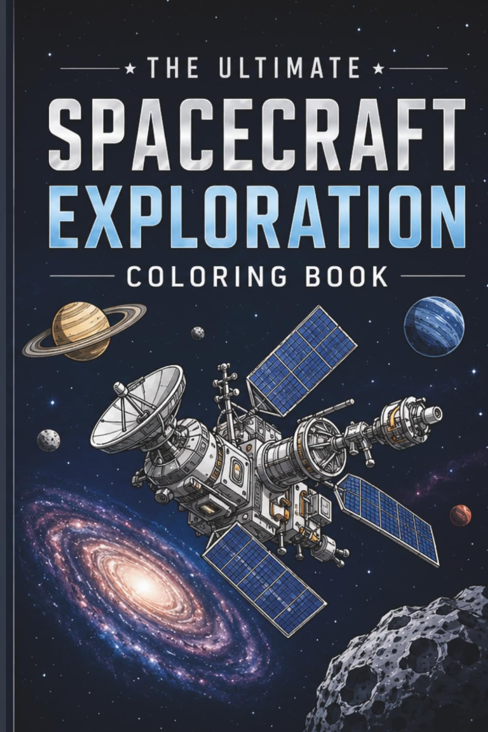 The Ultimate Spacecraft Exploration Colouring Book: Rockets, Probes, & Space Stations