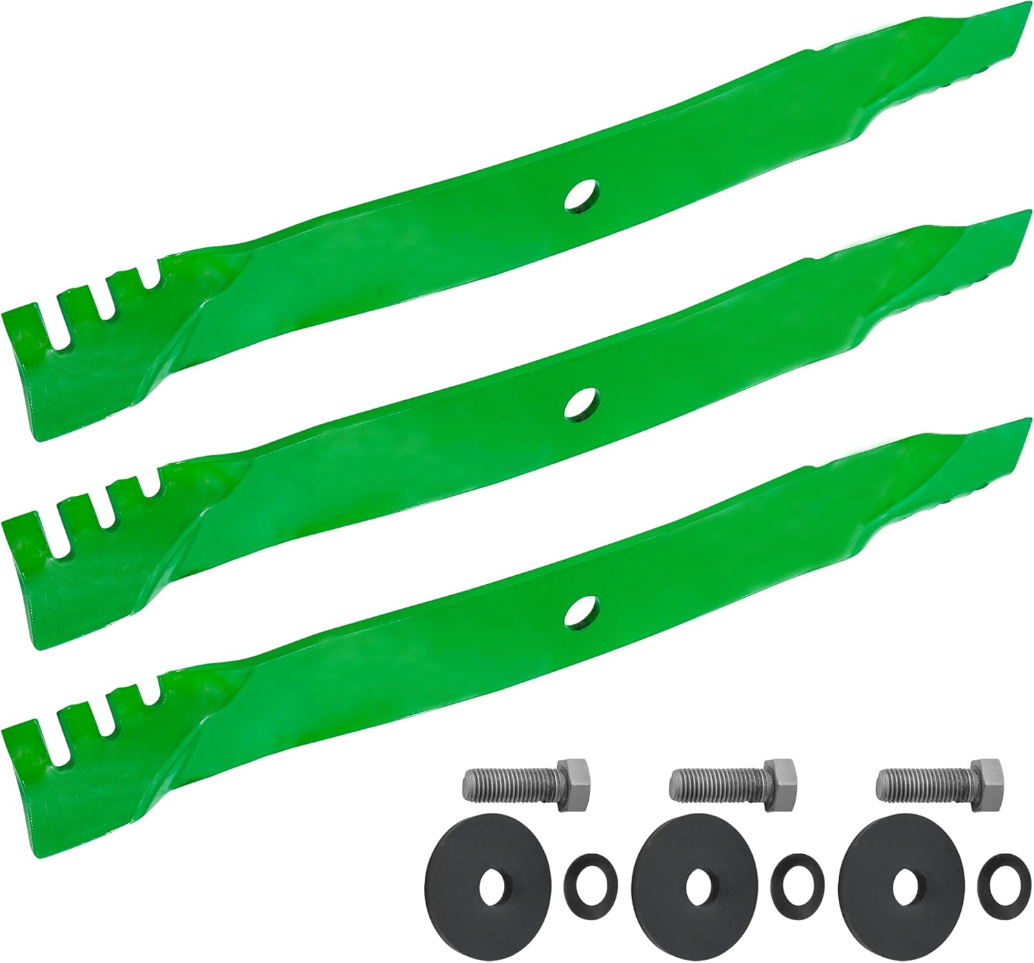 Caltric 72" Deck Blade with Bolt Compatible with John Deere Z830A Z930A Z930M Z950A Z950M Z950R Z955M Z960M Z965M Z975M Z985R Z994R Z997R