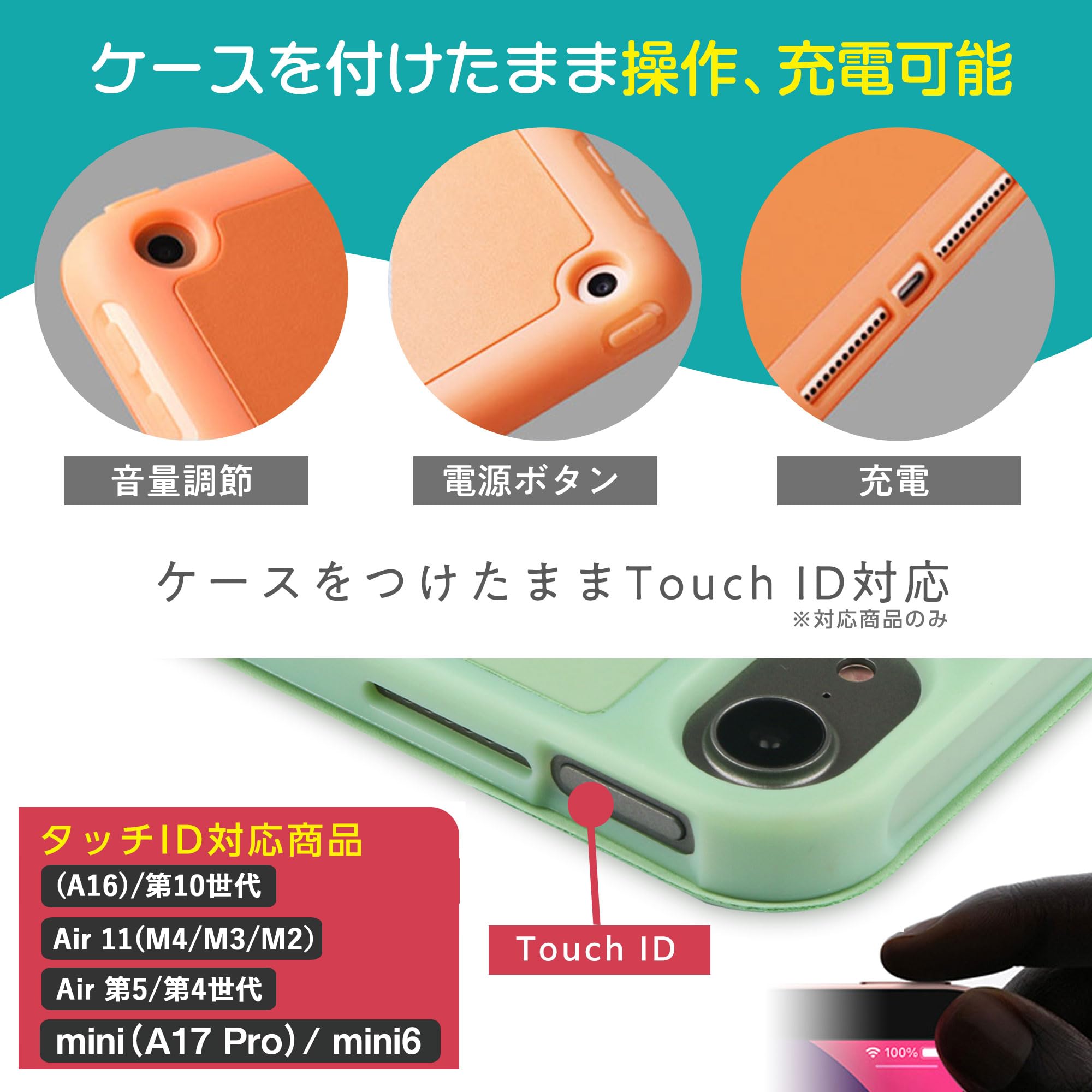 Amazon.co.jp: タッチペン/強化ガラスフィルム付き iPad A16 第11世代