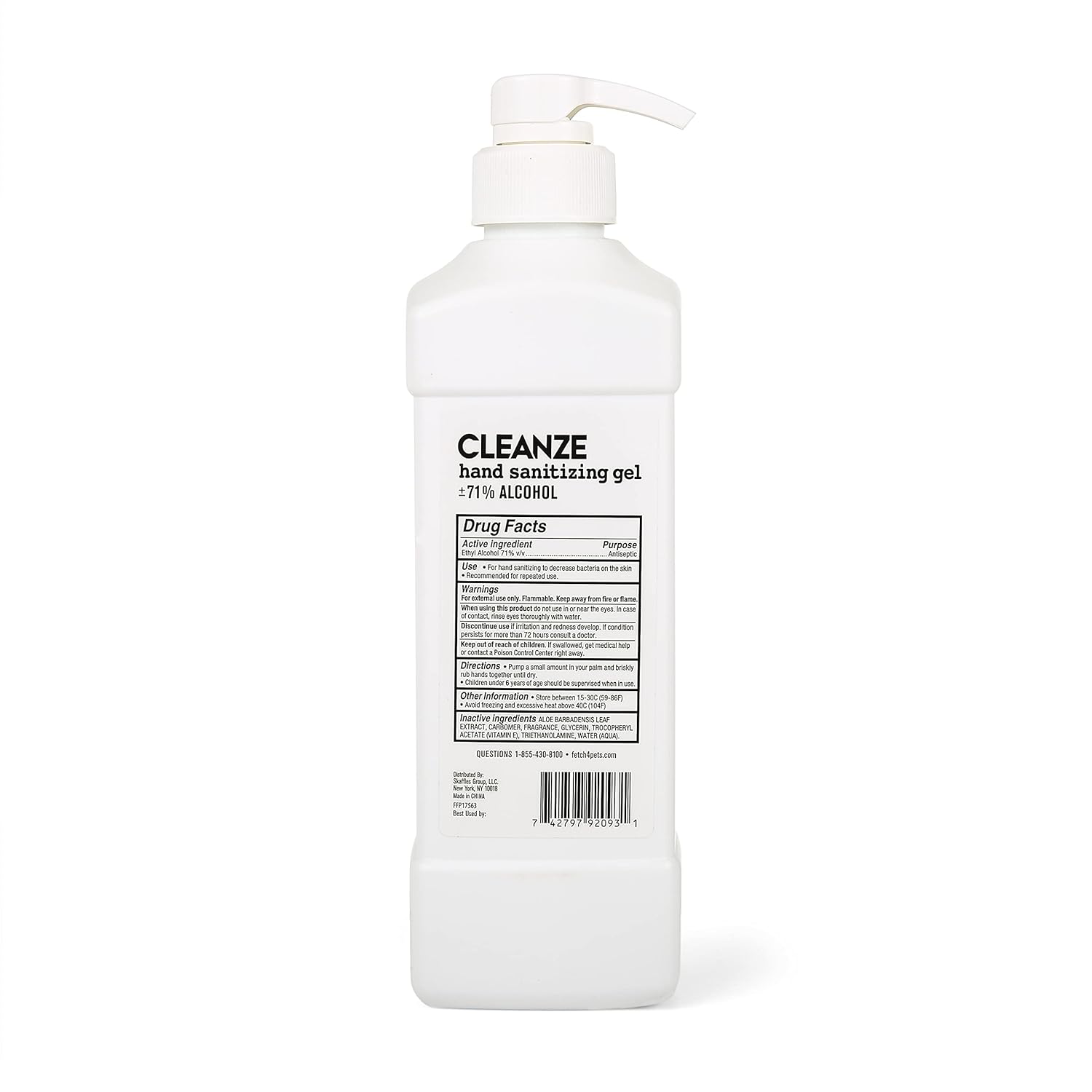 CLEANZE Hand Sanitizer Gel Refill | 1 Liter Pump Moisturizing Hand Sanitizing Gel Pump with Aloe Scent | Gel Hand Sanitizer Refill Kills More Than 99.9% Germs : Health & Household