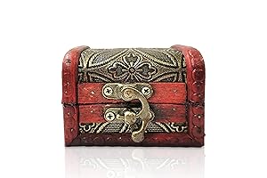 Small Wooden Treasure Chest Jewelry Box: A Vintage Keepsake for Precious Moments