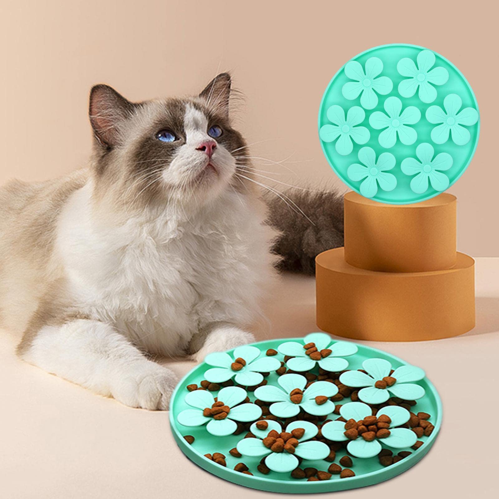 Tappetino Puzzle Per Gatti - Rallenta Alimentazione, Anti Vomito E Divertente - Adatto Per Cibo Secco E Umido - Foto 14