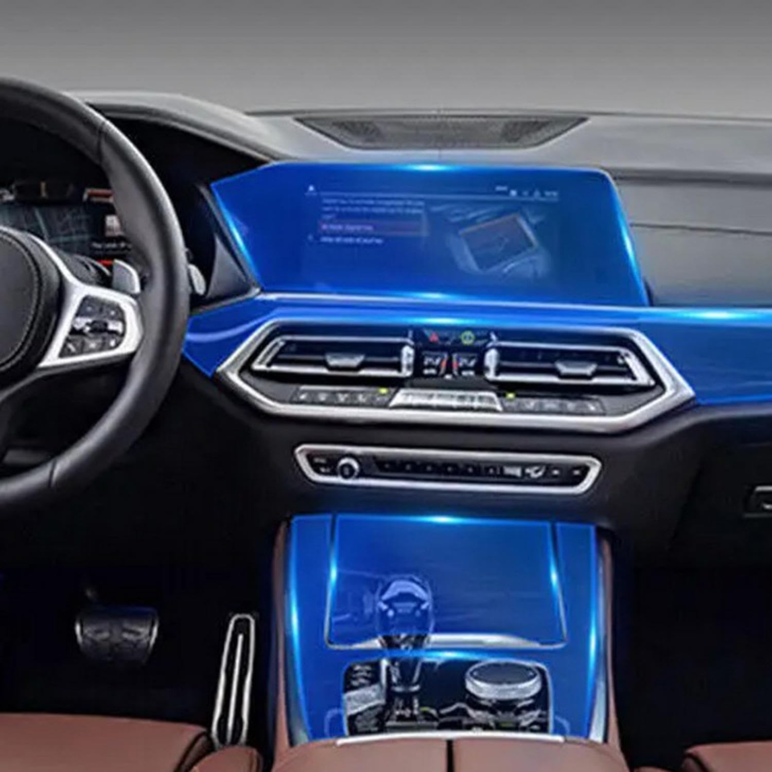 Film TPU transparent d'origine pour console BMW G05 X5 2019-2023