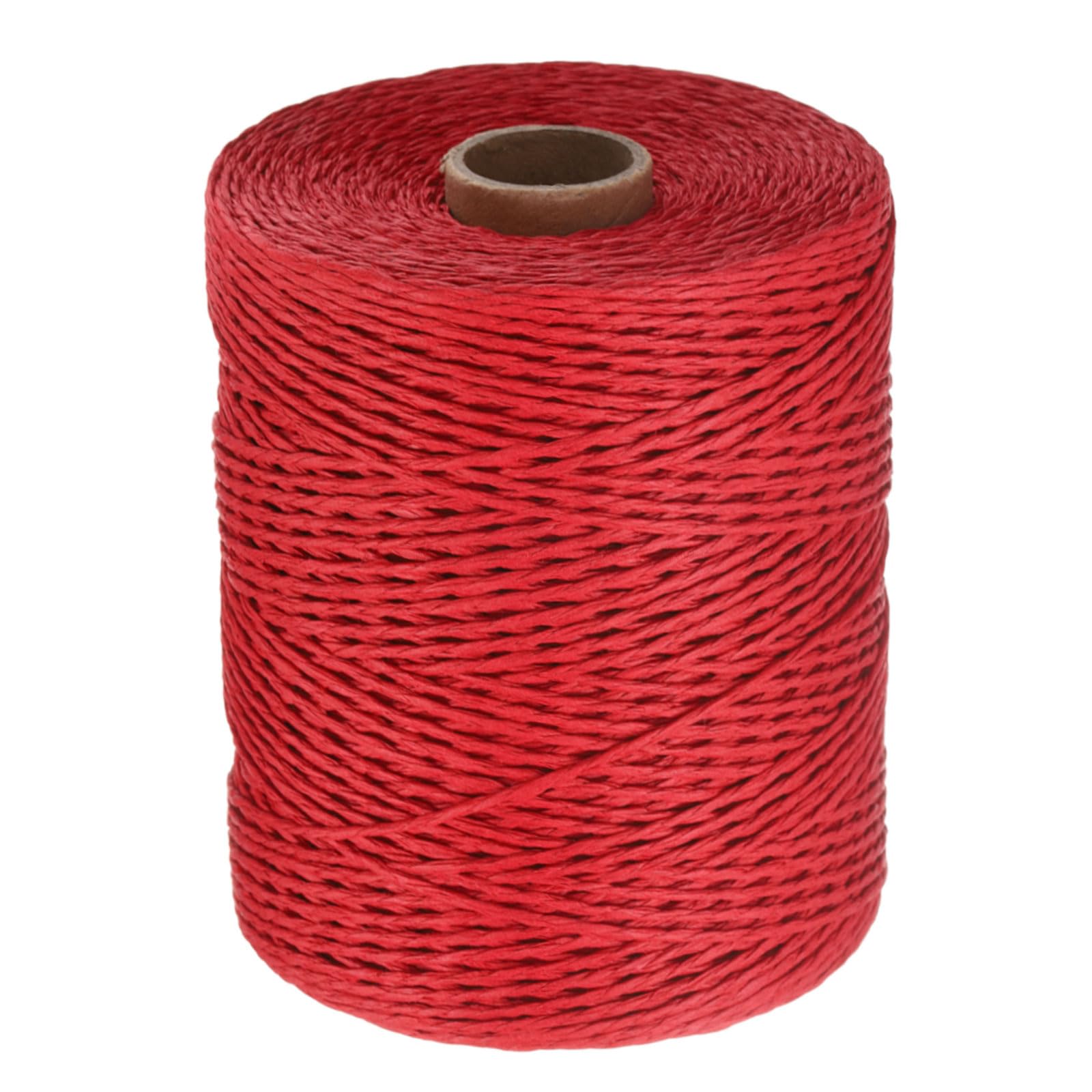 Cinta de rafia de papel rojo para arreglos florales y paquetera creativa