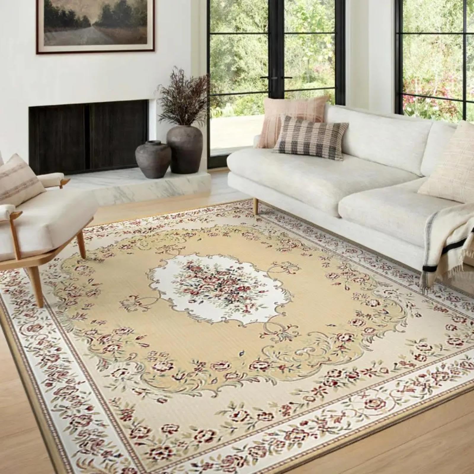 Tapis en velours cristal vintage 80x160 cm pour decoration salon