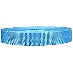 Strapworks Lightweight Polypropylene Webbing - Poly Strapping for Outdoor DIY Gear Repair, Pet Collars, Crafts - 3/4 Inch by 10, 25, or 50 Yards, Over 20 Colors, Powder Blue, 3/4 x 10 yard