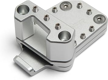 AltRider Dual Control Brake System Compatible with BMW R 1300 GS ONLY - Brake Enlarger Plate with Adjustable Riser - Enhanced Foot Control & Grip for On & Off Road - Reduces Reaction Time - Silver