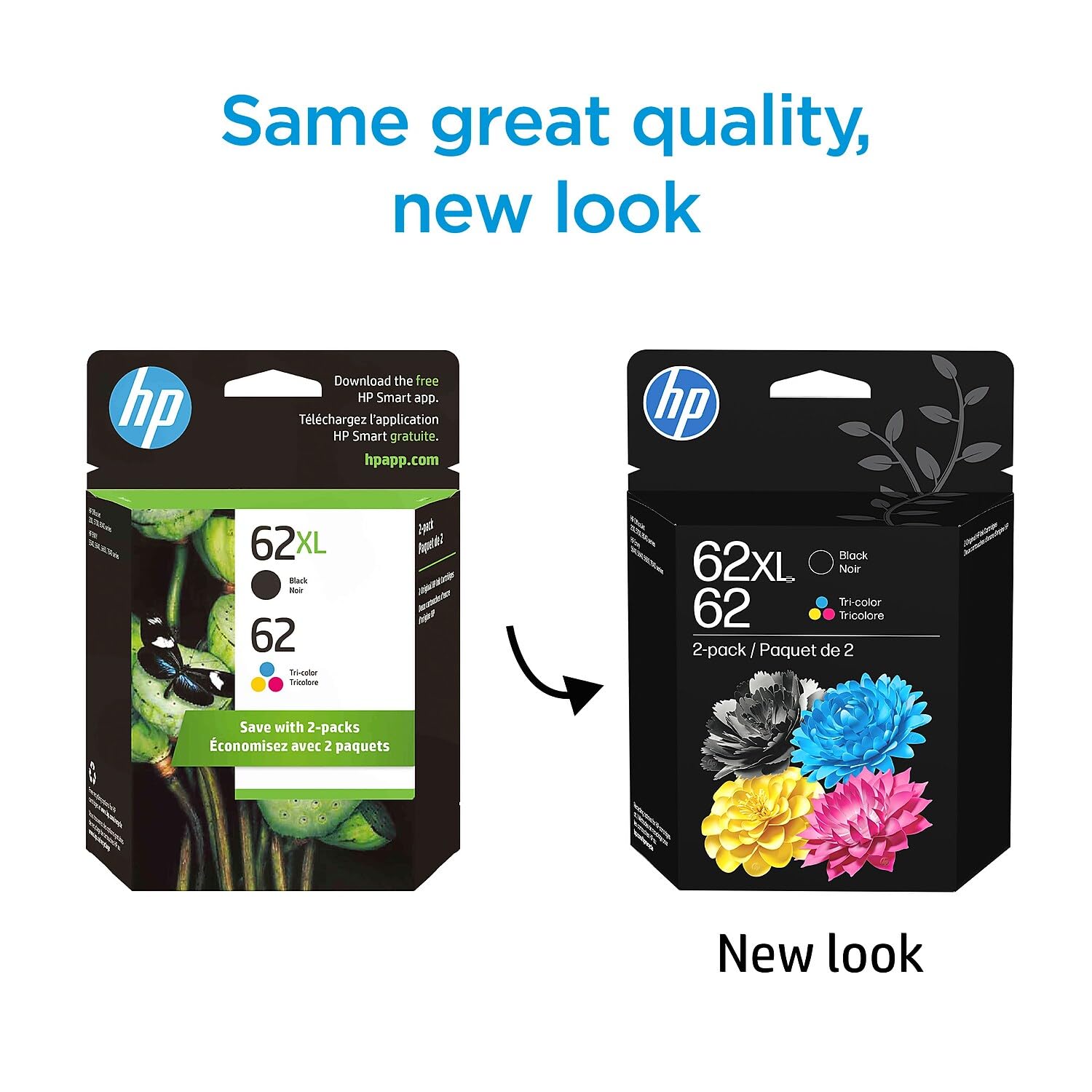 Amazon.com: HP Original 62 Tri-Color / 62XL Black Ink Cartridges