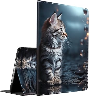 Case for iPad Pro 11 Inch 4th/3rd/2nd/1st Generation 2022/2021/2020/2018, Multi-Angle Smart Stand Cover Auto Sleep/Wake Fit iPad Air 4/5,Cute Cat