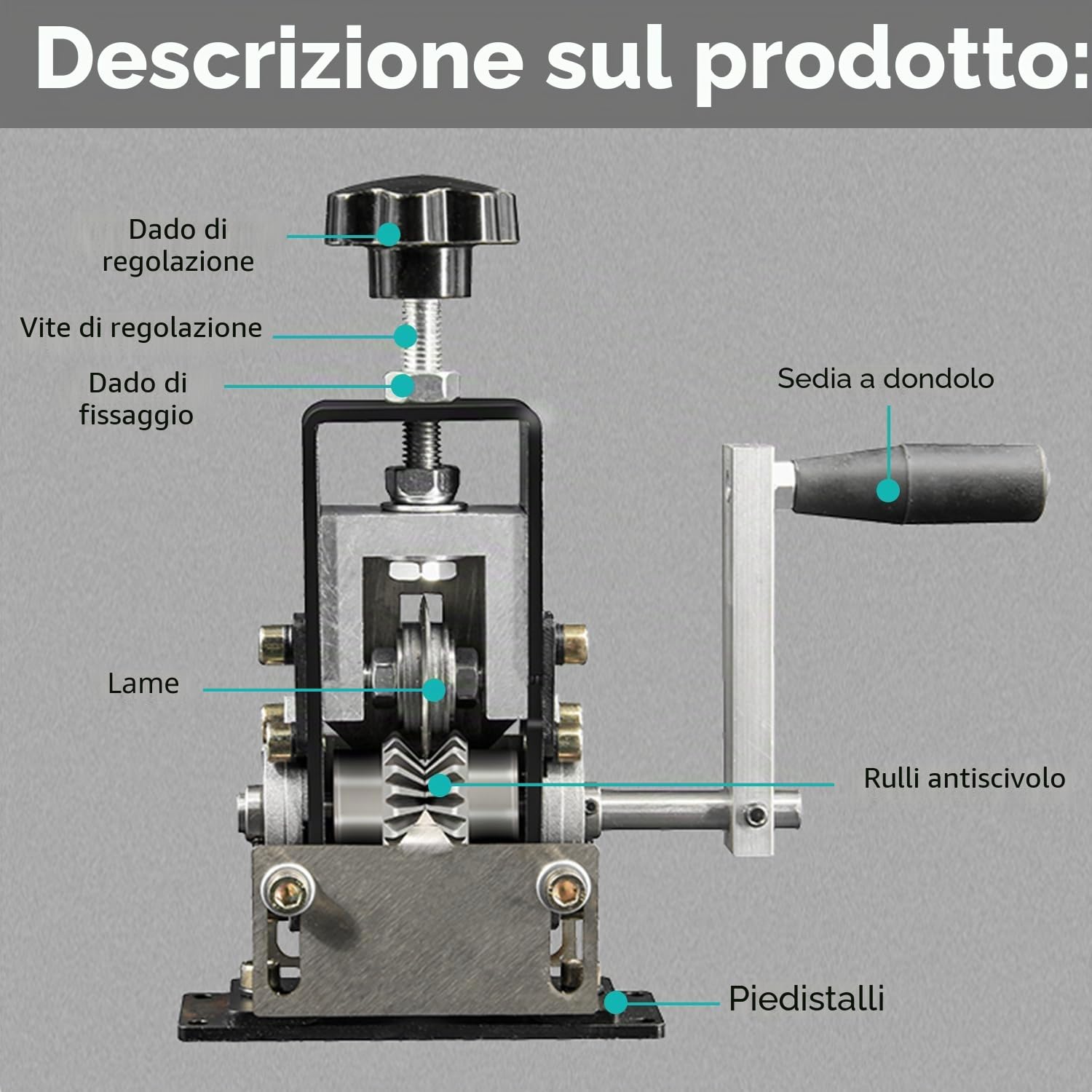 Macchina Spellacavi Elettrici Professionale, Spelacavi Elettrica Manuale, Pinza Spelafili Elettrico Manovella da 1 a 25 mm, Strumento Spellafili, per Riciclaggio dei Rifiuti di Rame Riciclare Filo