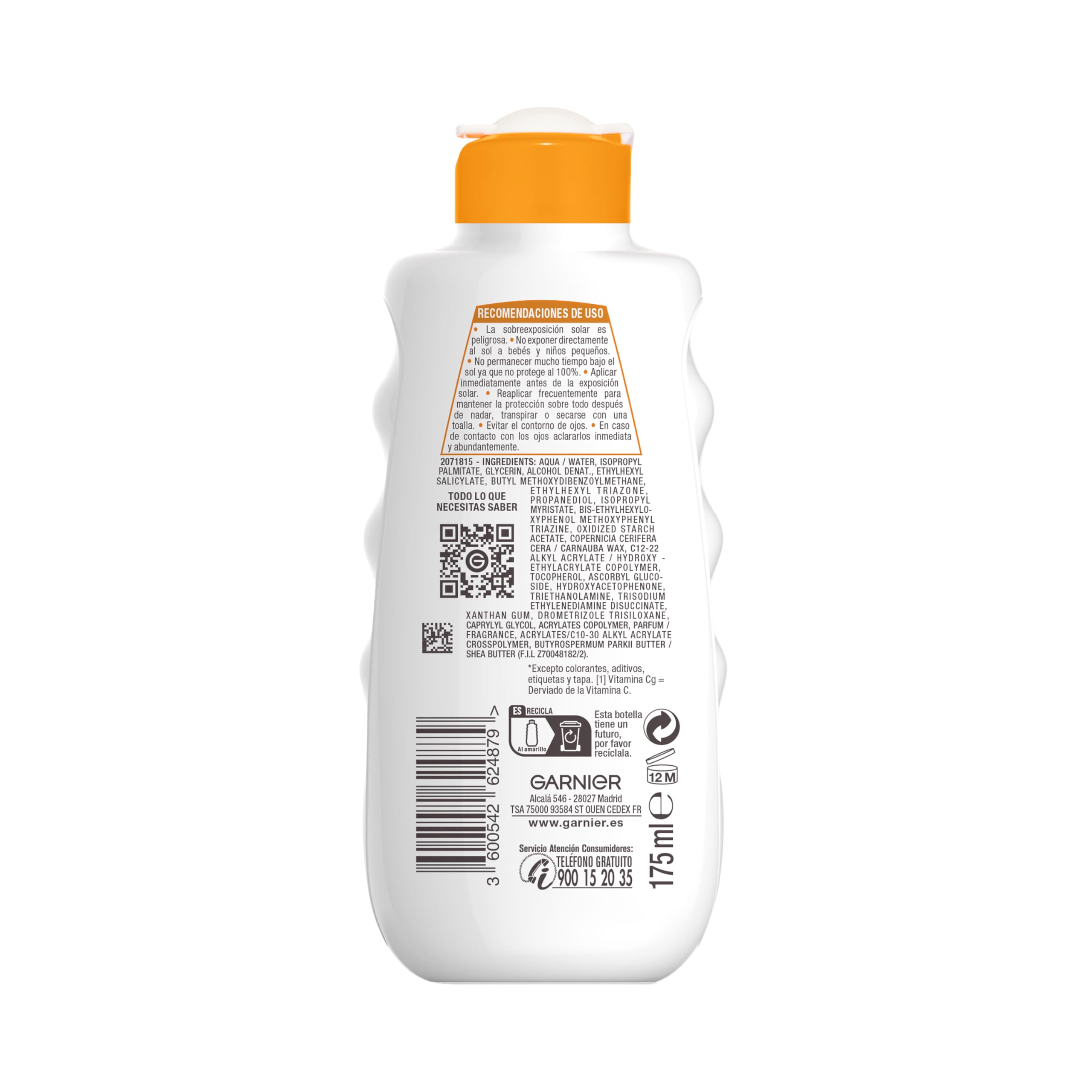 Garnier Delial Adultos Crema Solar Leche Protectora Hidratante 24h IP20-200 ml – Ansicht 2