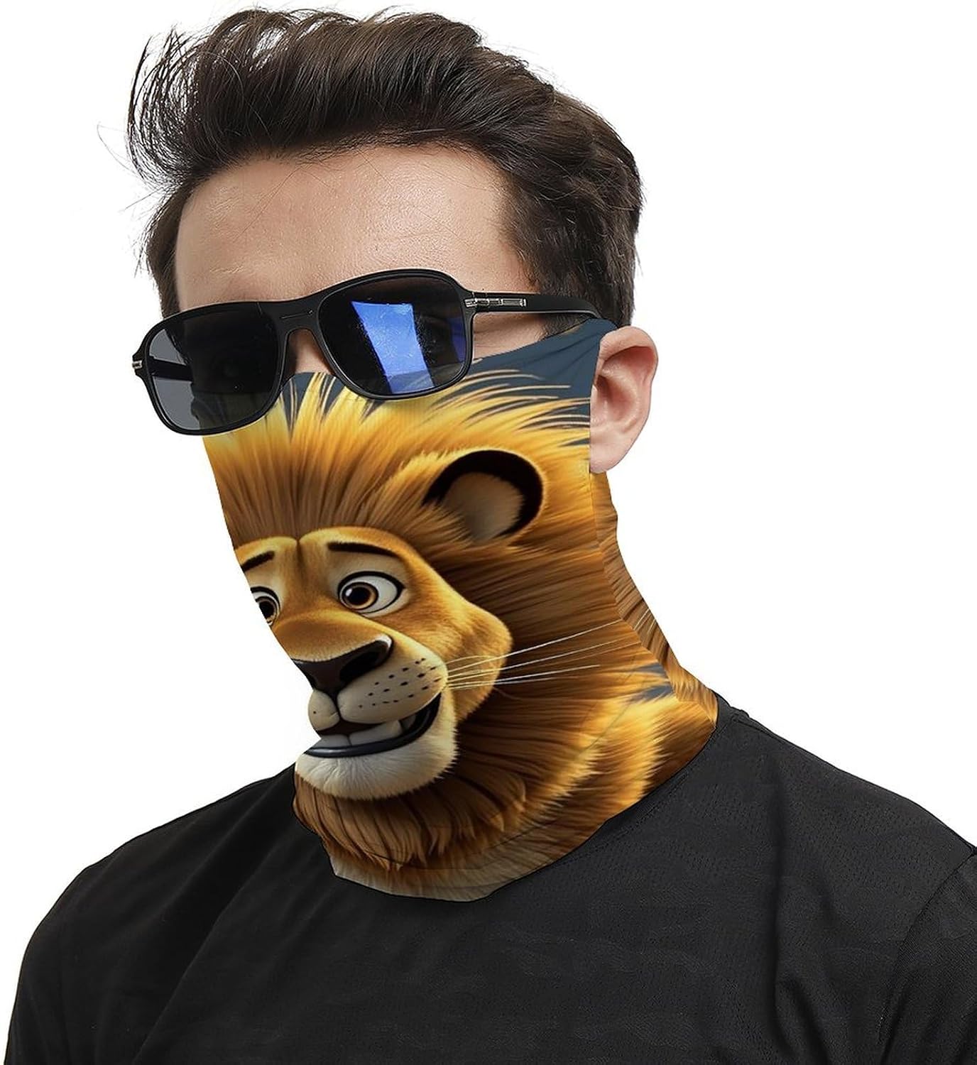 Multipurpose Neck Gaiter Lamb Balaclava Face Mask Scarf Headwear Breathable Face Cover