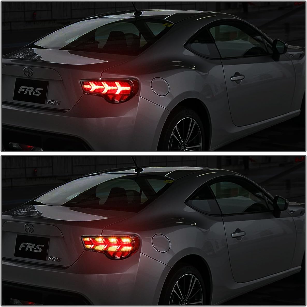 DNA MOTORING TL-LED-FED-3 LED Tail Light Assembly Driver & Passenger Side [Compatible with 13-16 FR-S / 13-21 BRZ / 17-20 86]
